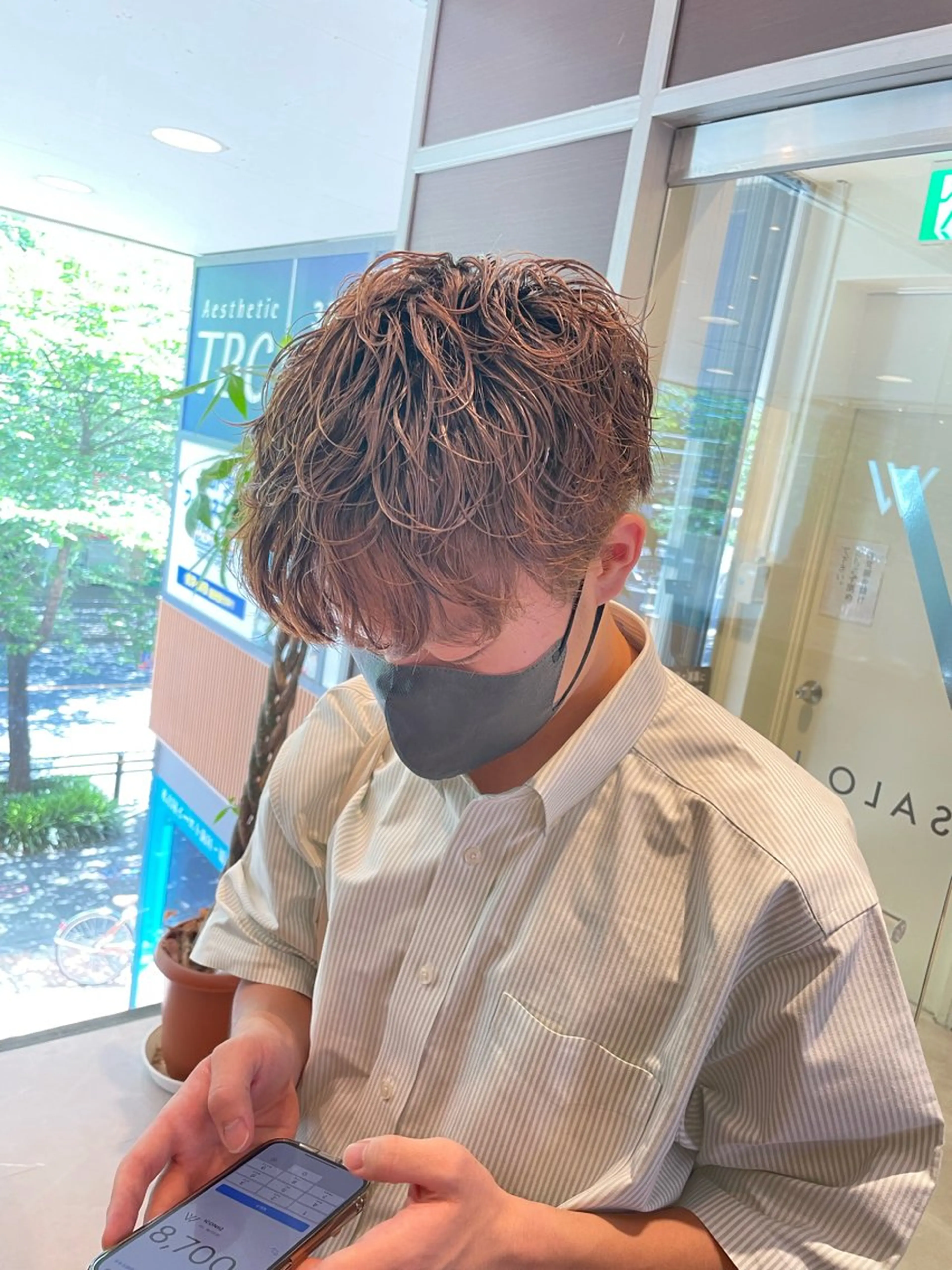 パーマ メンズ メンズパーマ 透明感カラー🫧/ 髪質お悩み改善/みゆのヘアスタイル