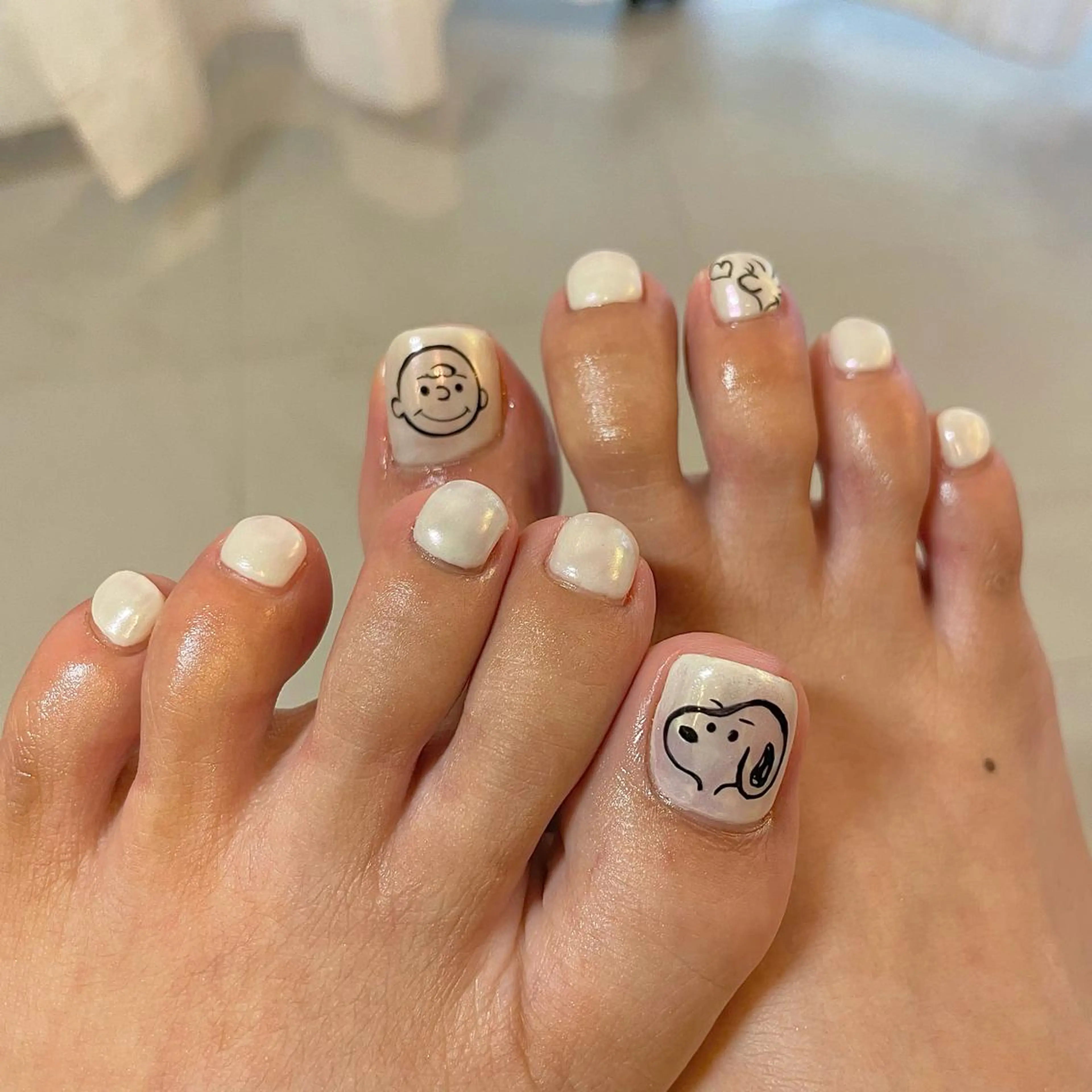 ショート カラー パーマ ヘアアレンジ メンズ キッズ ネイル マツエク・マツパ オーロラネイル nail&eye Aoのマツエク・マツパデザイン