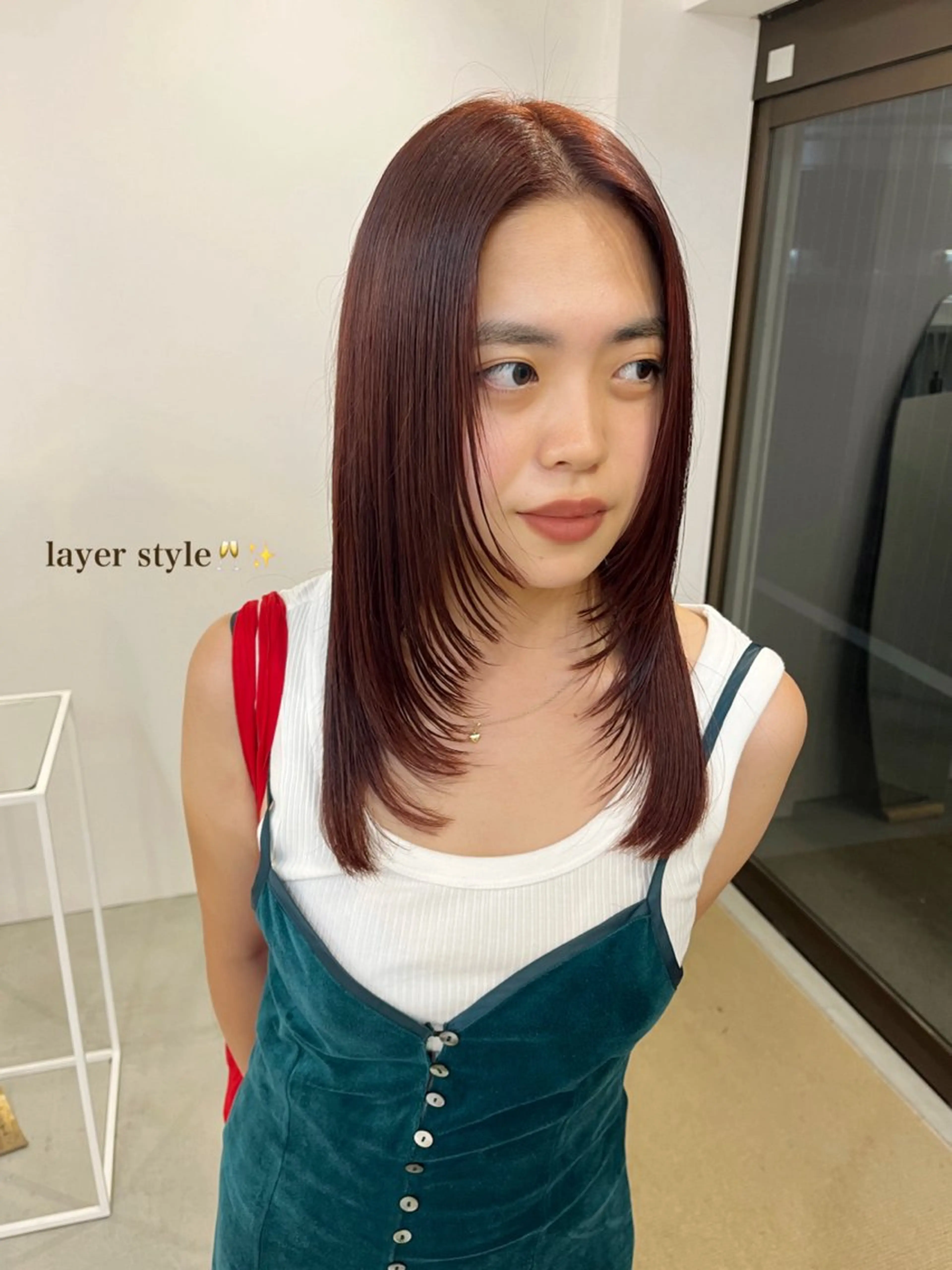 ミディアム レイヤーカット ハルカ/ fit standのヘアスタイル