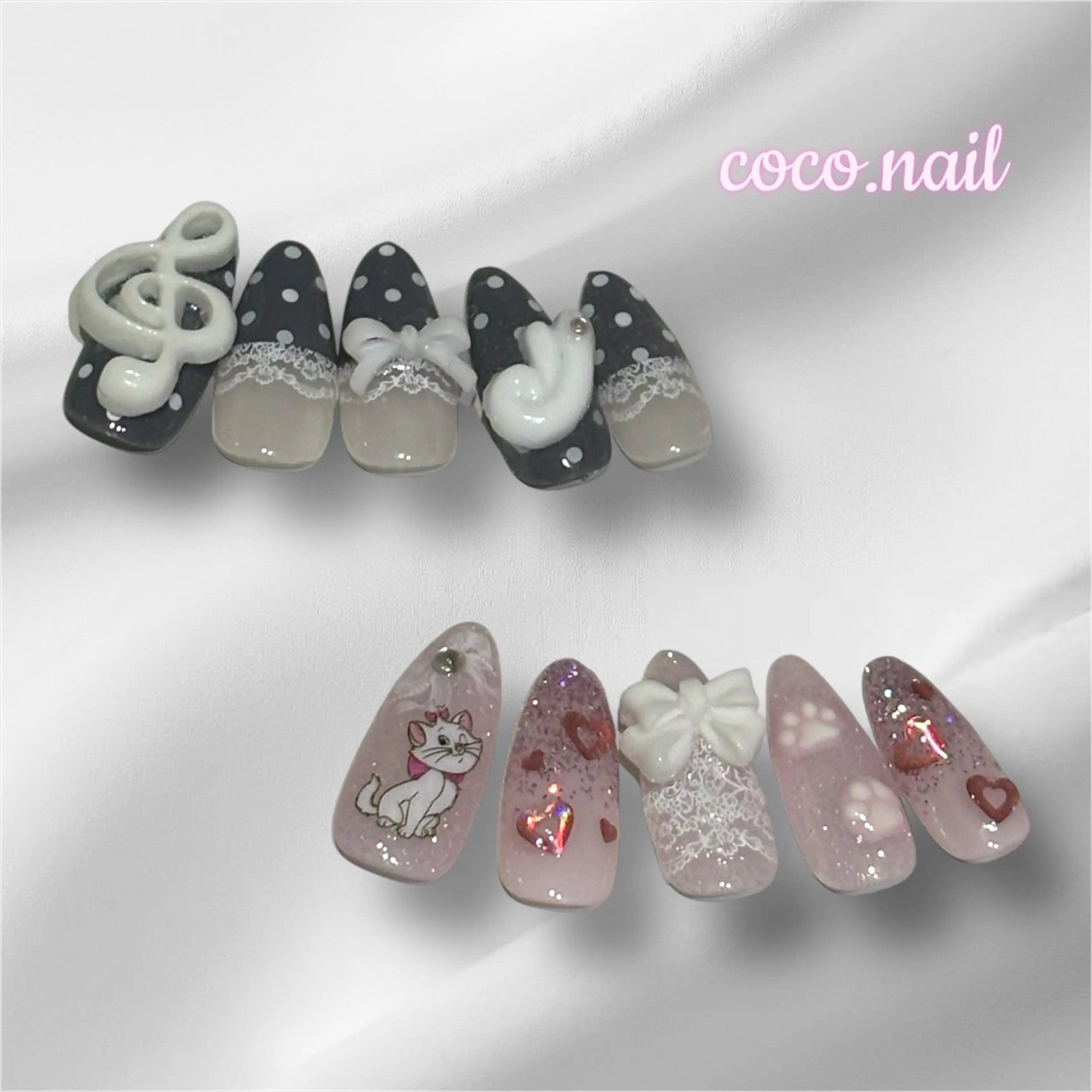 ネイル coco.nail/ y2k/ワンホンのネイルデザイン