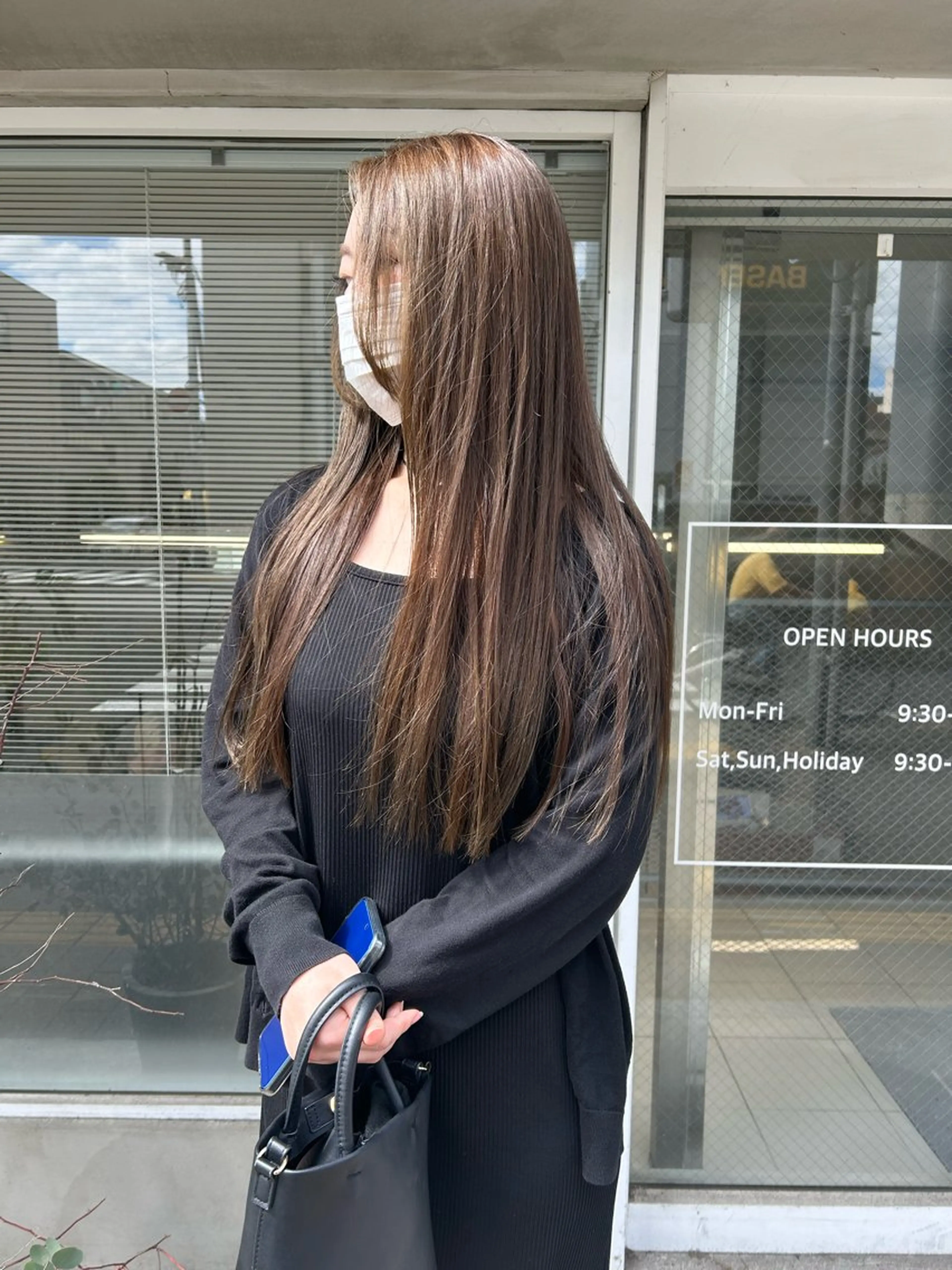 ロング カラー グレージュ オリーブグレージュ オリーブグレー カット ヘアカラー トリートメント 透明感カラー🫧 nanohaのヘアスタイル