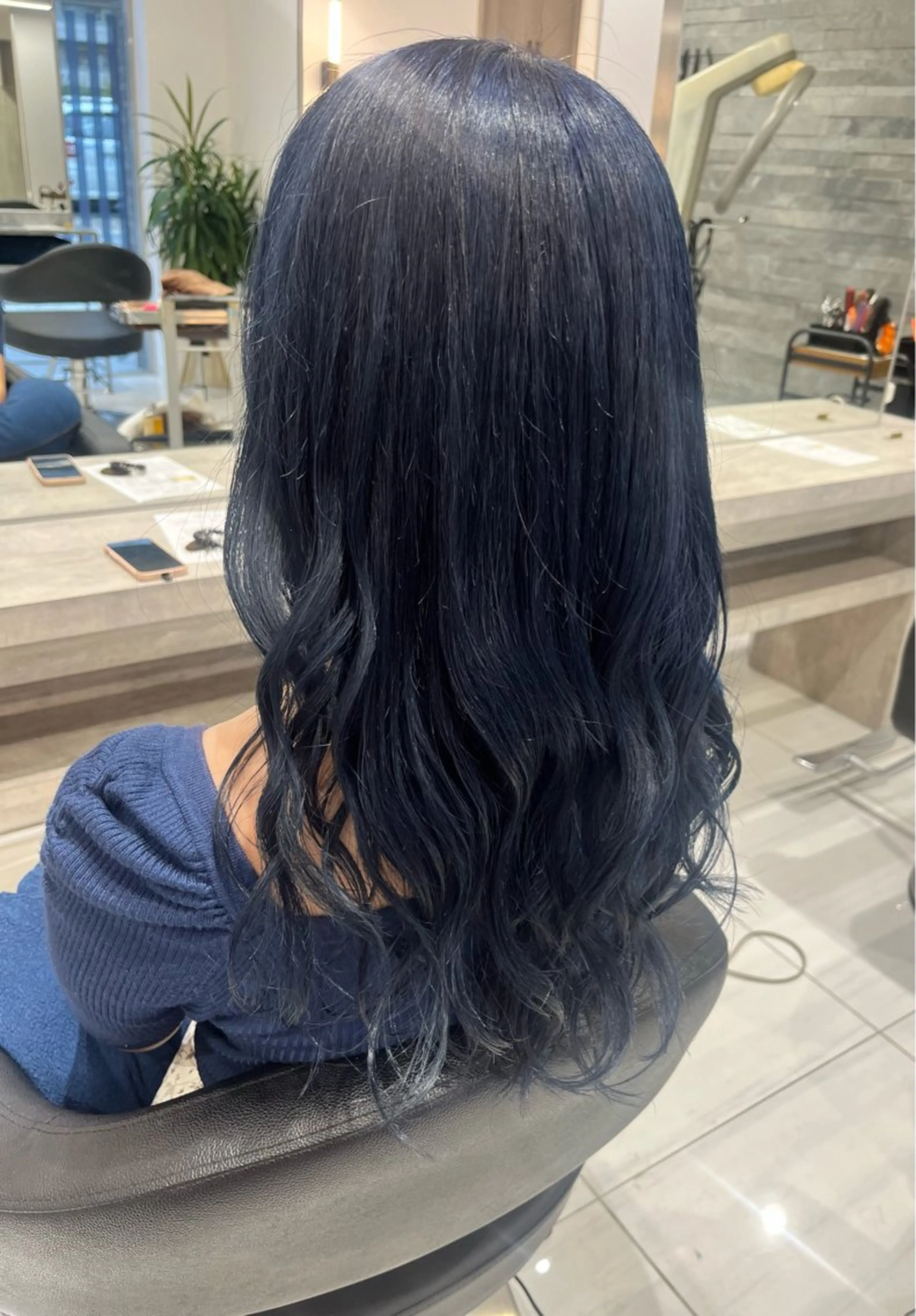 セミロング カラー ブルーカラー Rina/似合う × なりたい、叶えます。のヘアスタイル