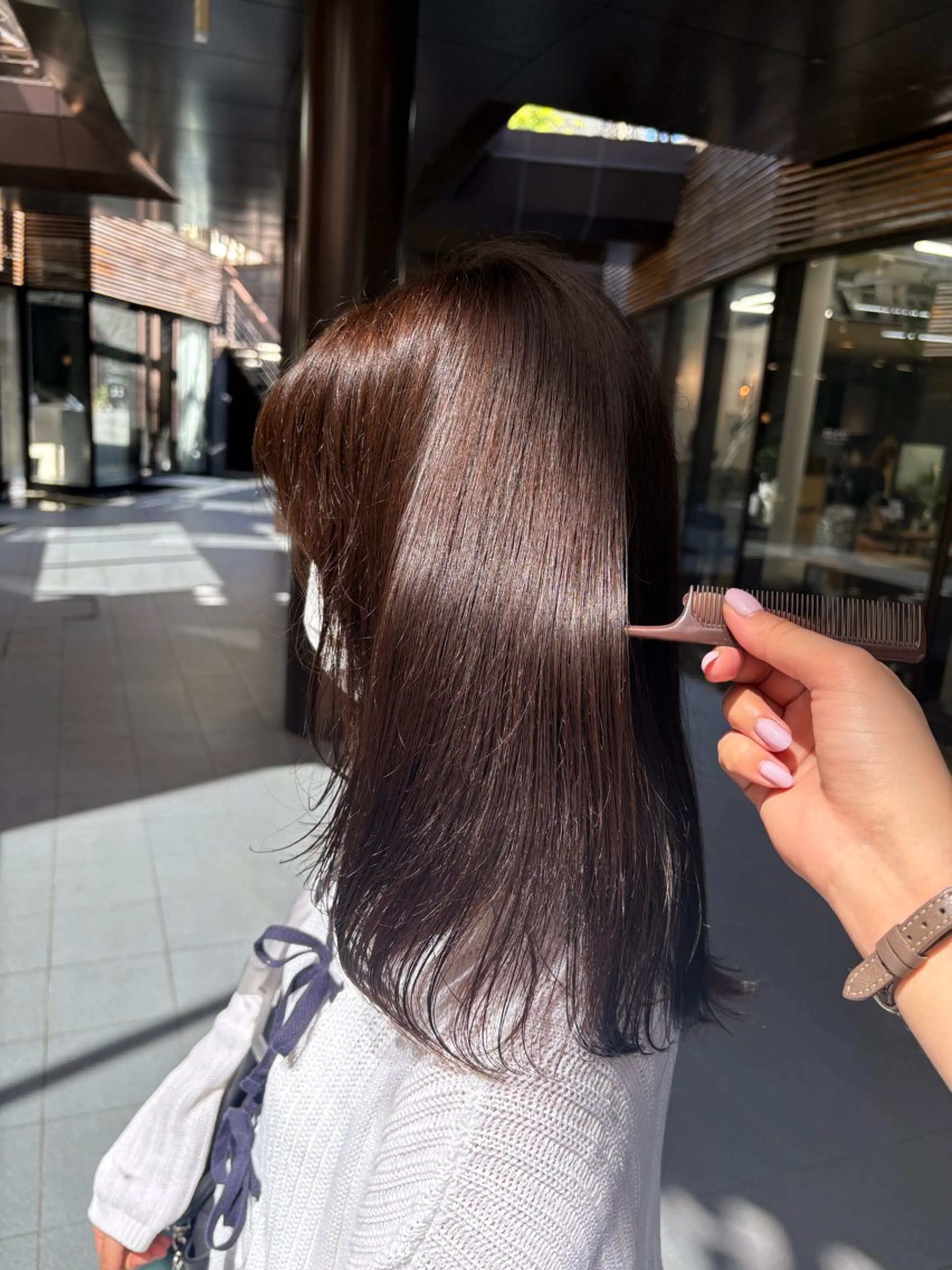 ミディアム ヘアカラー トリートメント Tia.所属・縮毛矯正／髪質改善 _MiMiのヘアスタイル