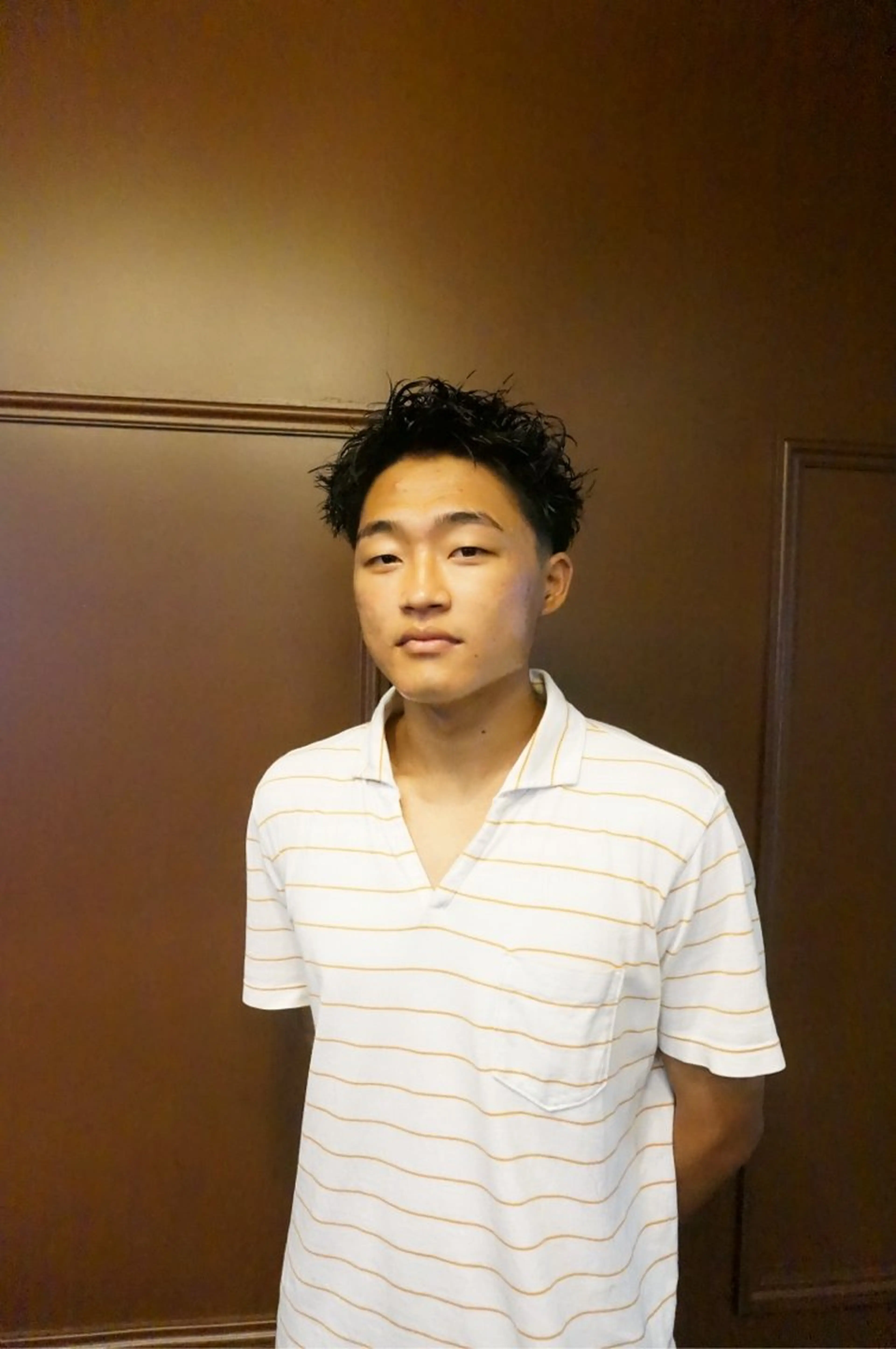 メンズ メンズパーマ スパイキーショート 窪田 力也のヘアスタイル