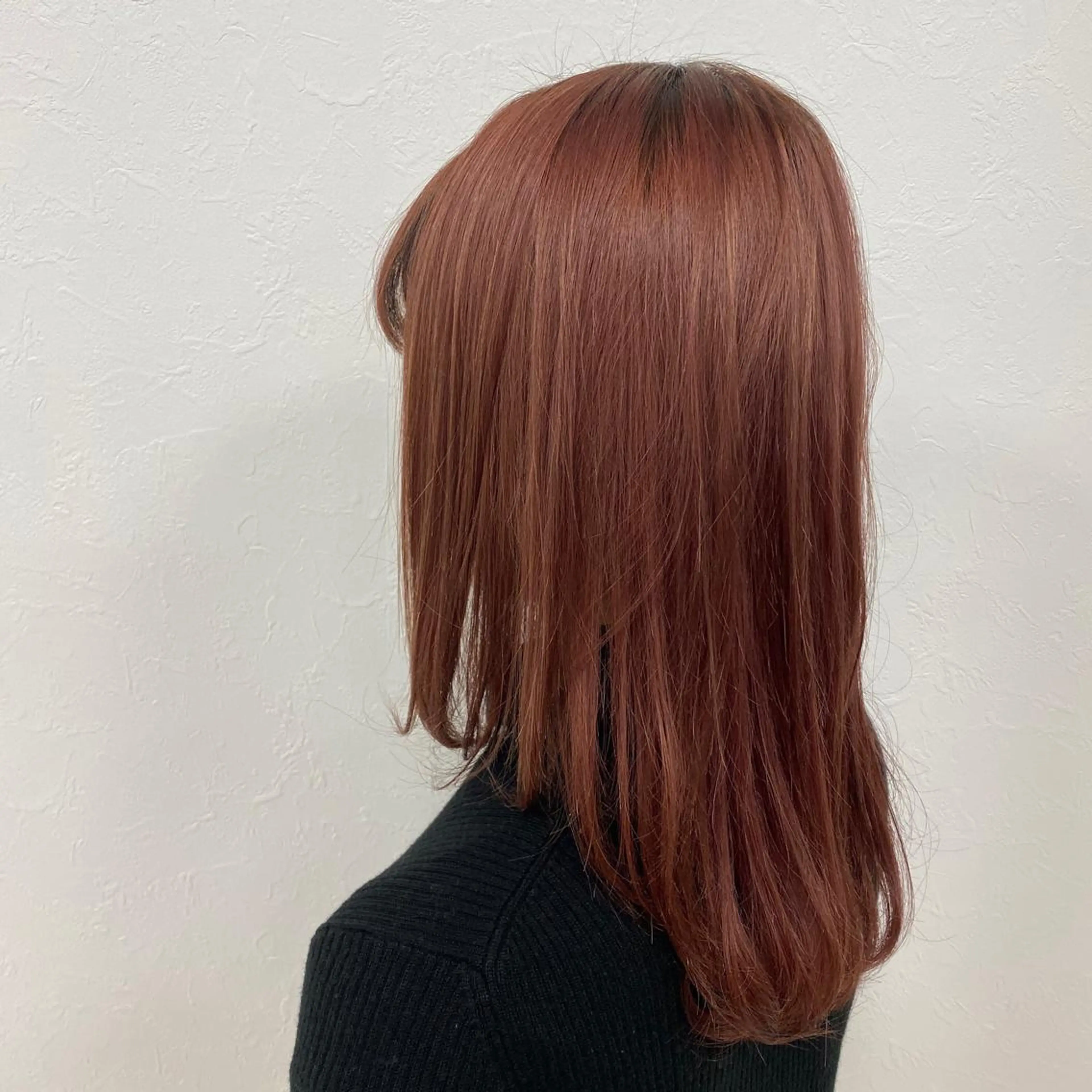 ロング ピンクブラウン 中尾 未来/艶カラー /カットモデルのヘアスタイル