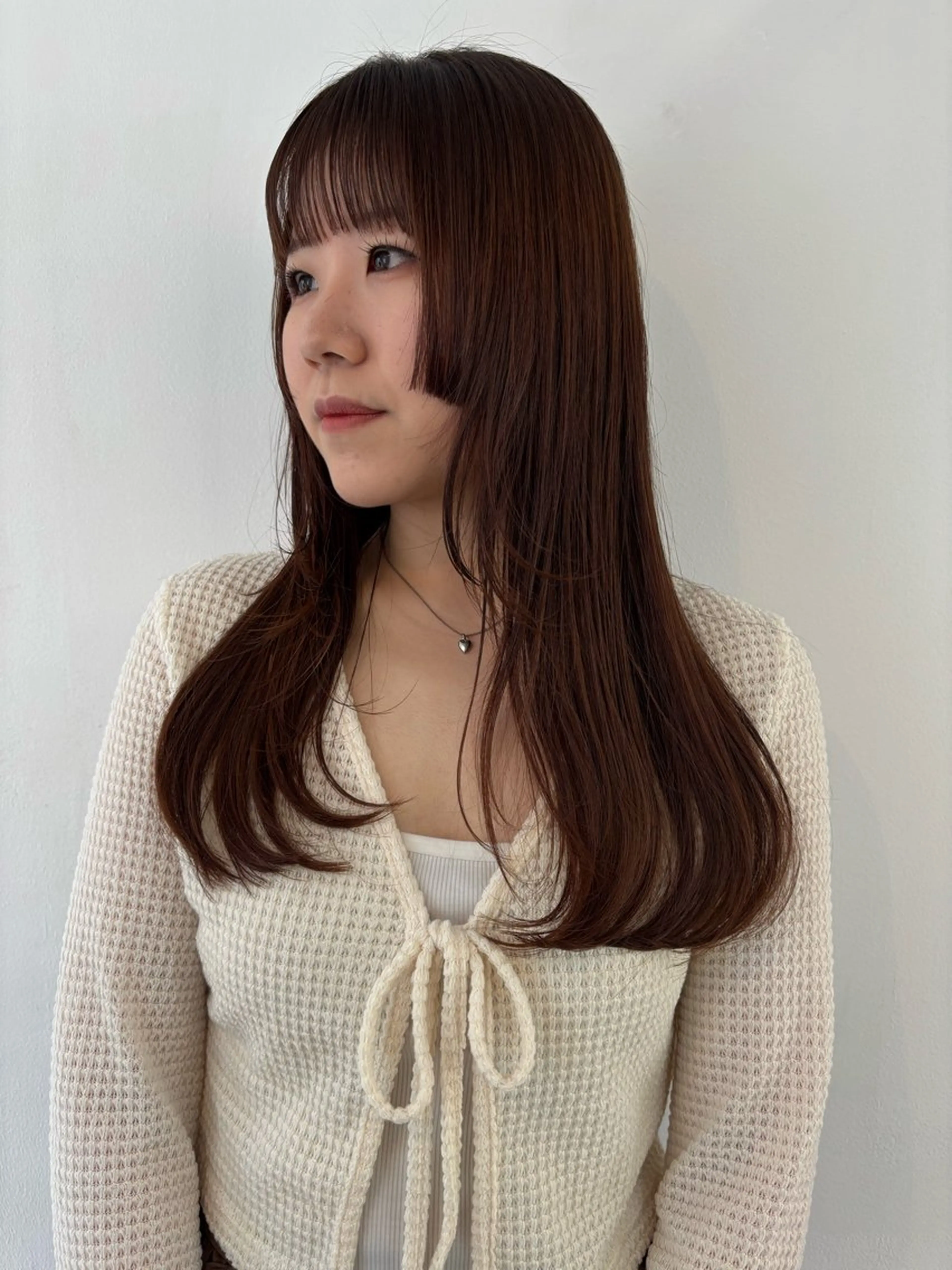 セミロング カット sakura🌸 レイヤー/韓国ヘアのヘアスタイル