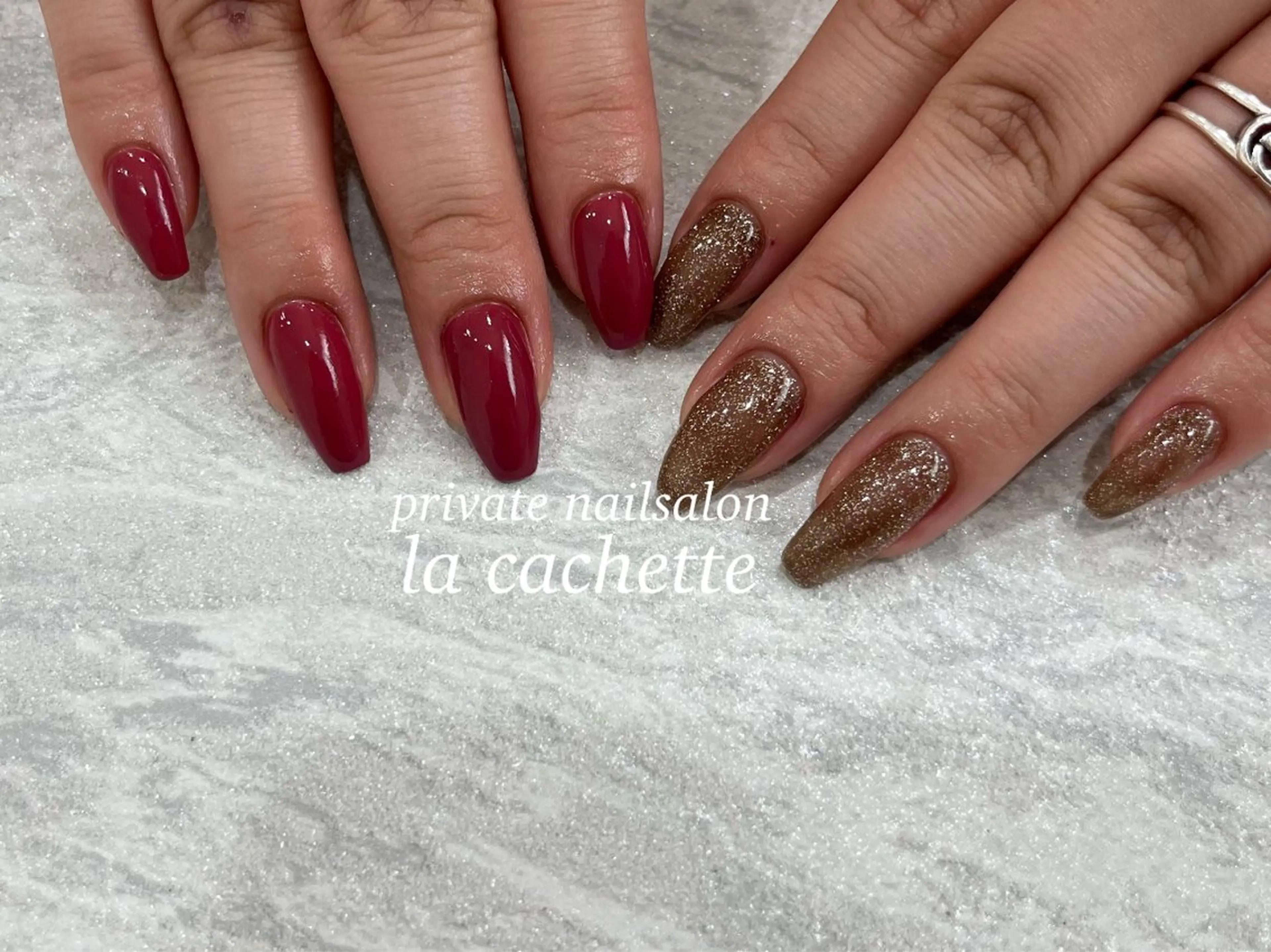 【Hand】ワンカラーorラメグラ(オフなし)の写真