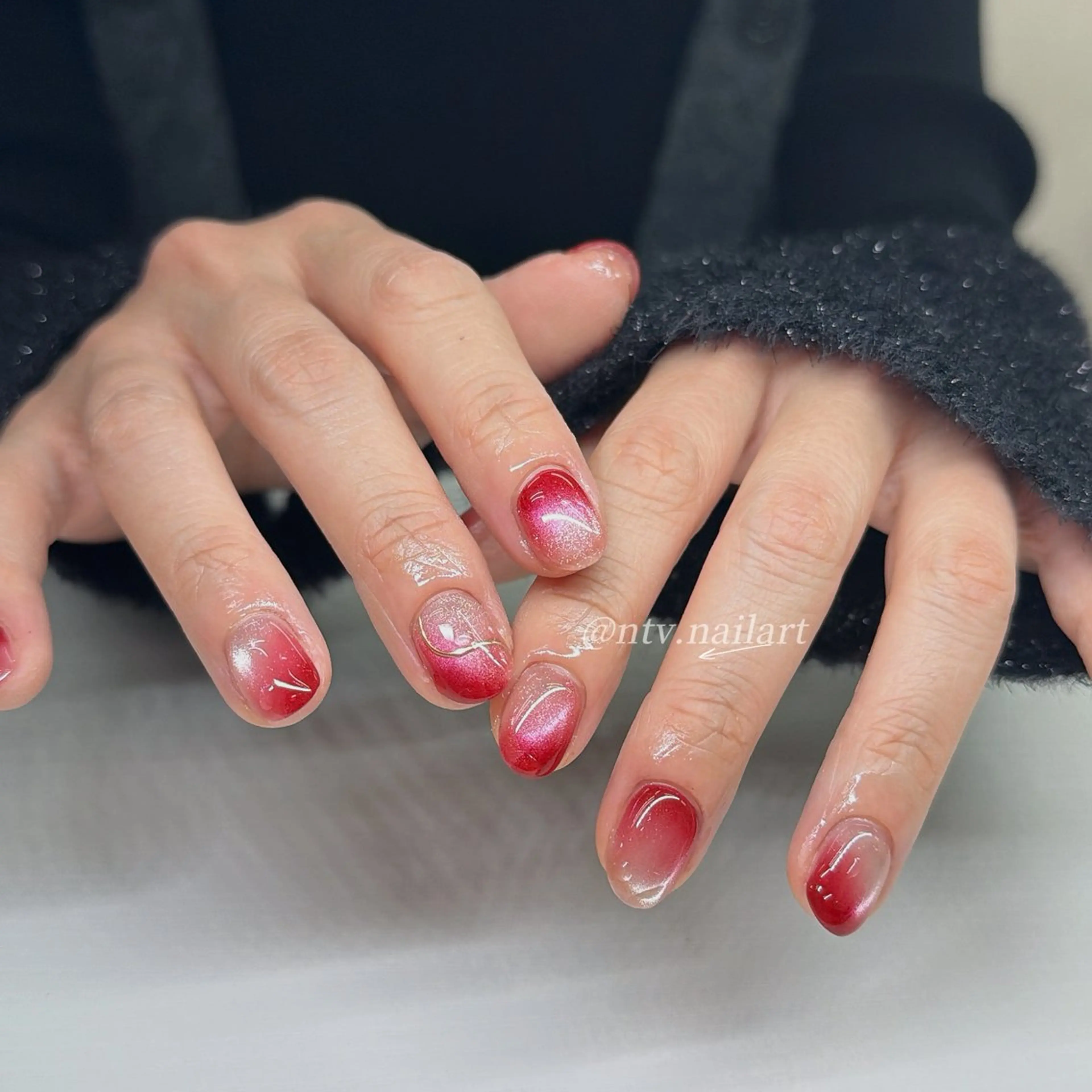 ネイル アートネイル 長さ出し ジェルネイル パラジェル スカルプネイル ハンドネイル Le Clavier  Nail Salon所属・佐藤 ゆきのネイルデザイン