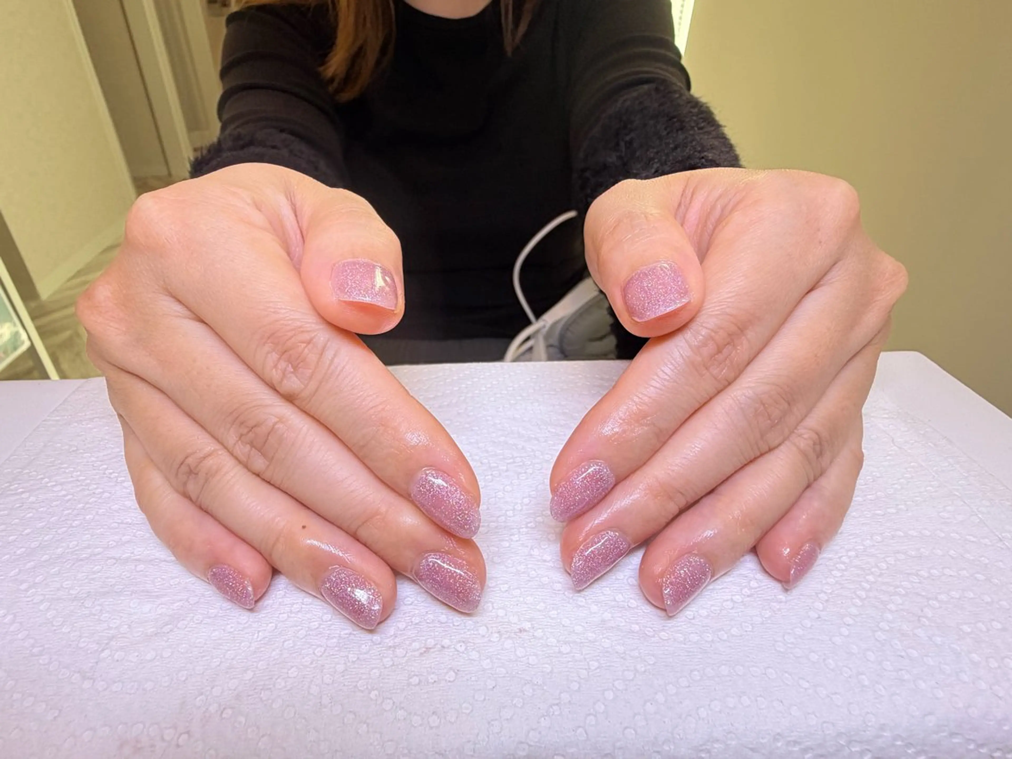 ネイル ラメ(グリッター) ワンカラーネイル Tigre Eyelash&Nail 下通店所属・N AYAKAのネイルデザイン