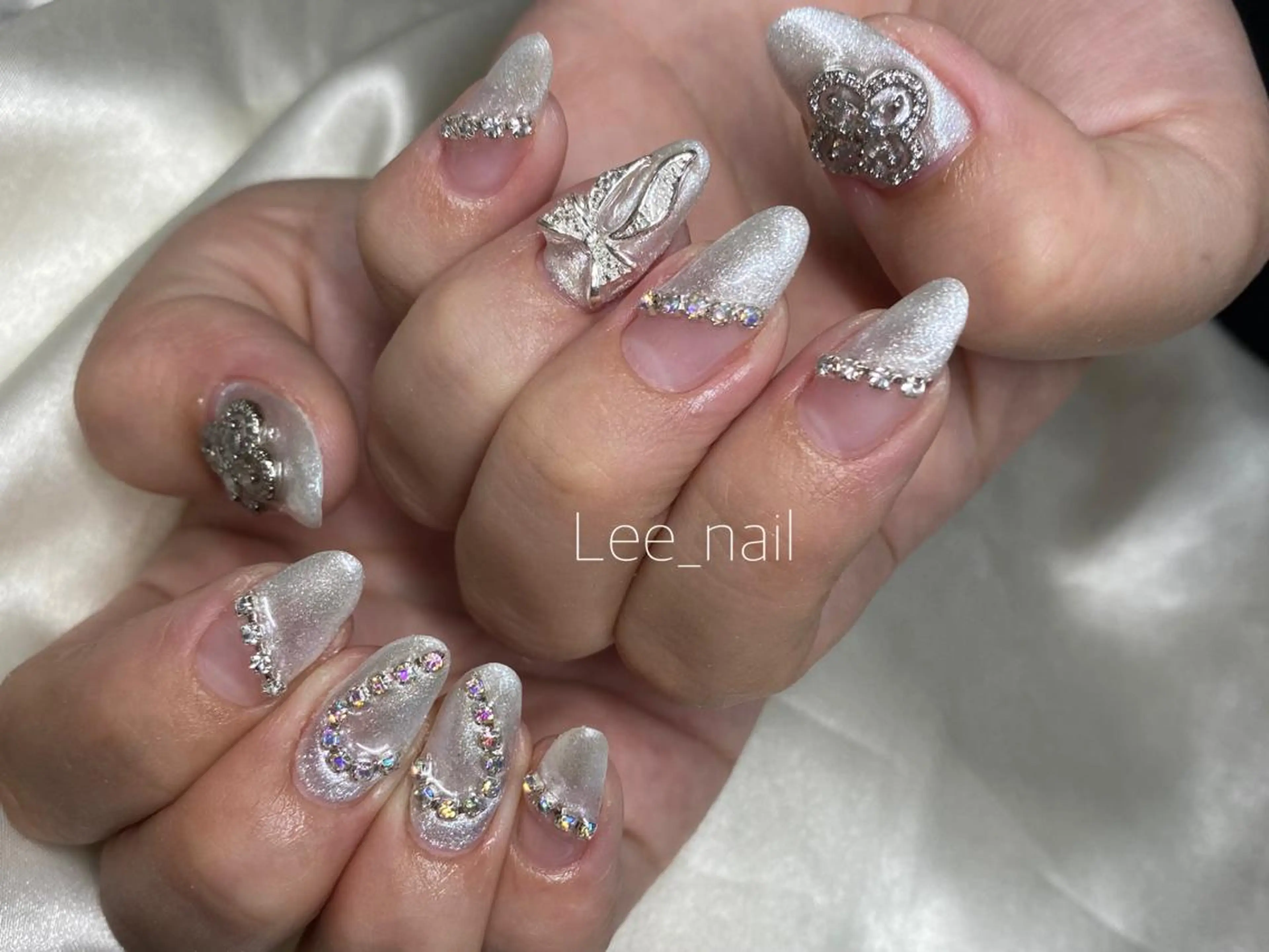 ネイル ハート ワンホンネイル Lee_ nailのネイルデザイン