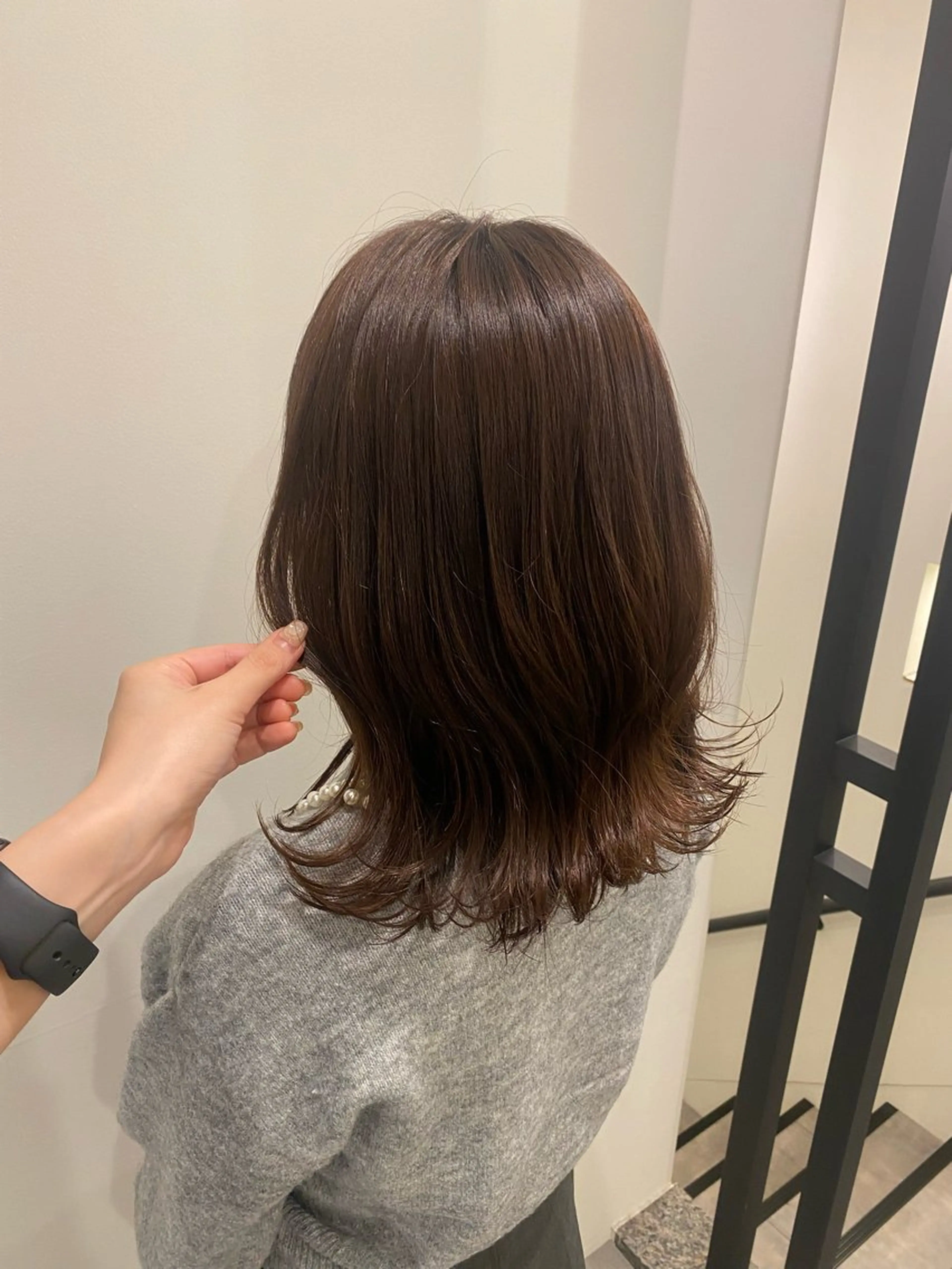 ミディアム カラー カット ヘアカラー トリートメント 🍑 モモカ🍑のヘアスタイル