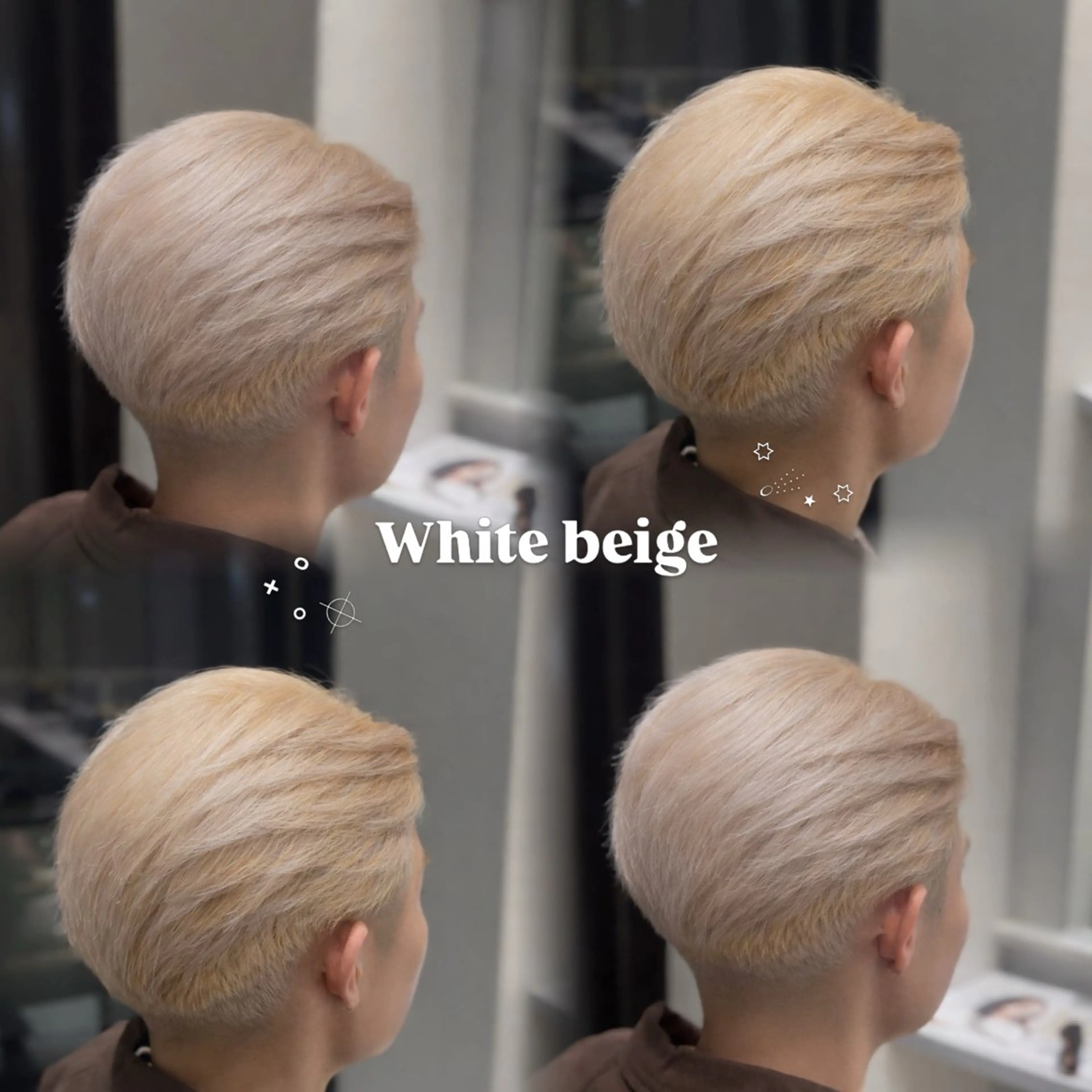 ショート カラー メンズ ヘアカラー 梅田 / ハイトーン Shionのヘアスタイル