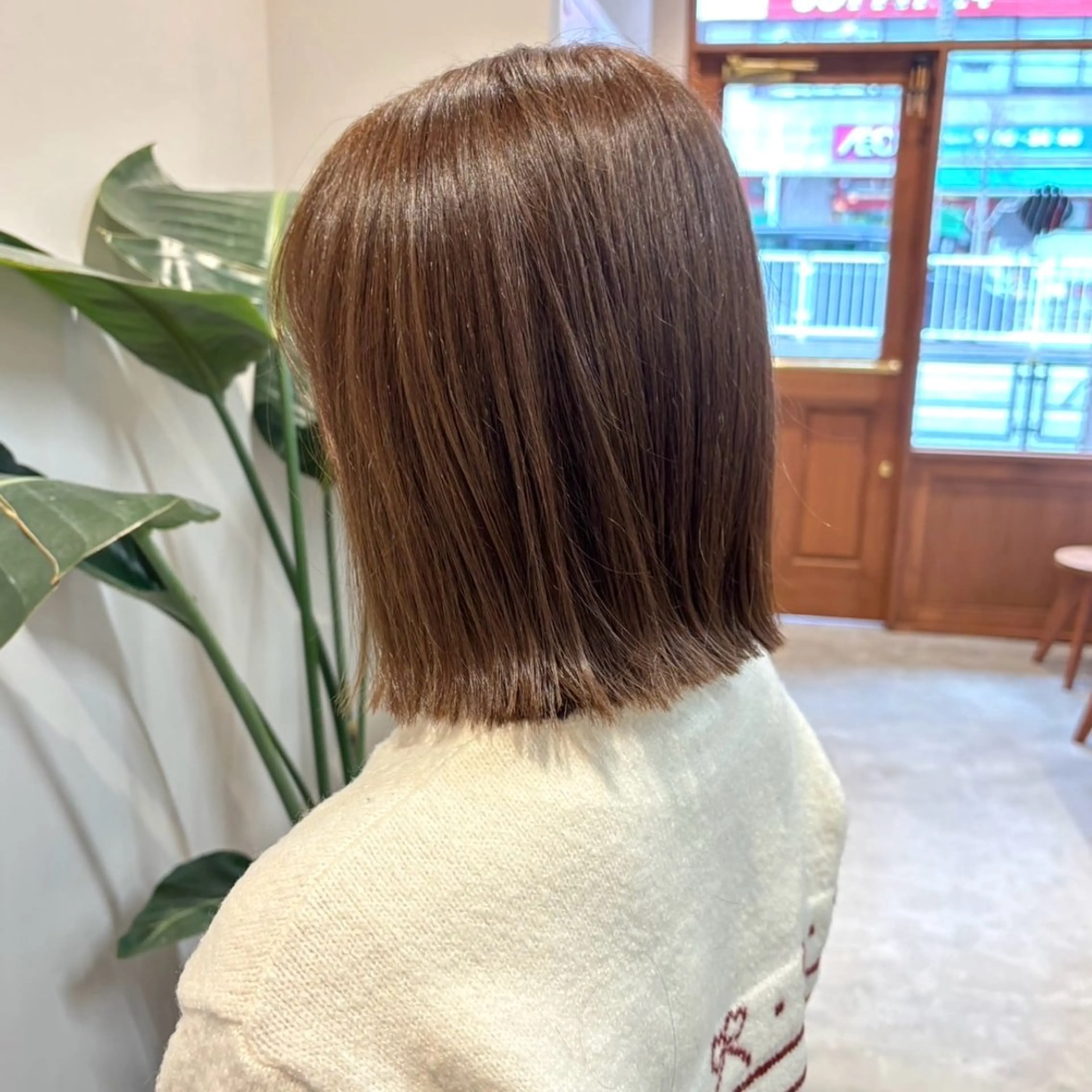ショート カラー ベージュカラー ブリーチ 透明感カラー ブリーチなしカラー カット ヘアカラー トリートメント ボブ/透明感カラー/ 似合わせ🌿高田知那のヘアスタイル