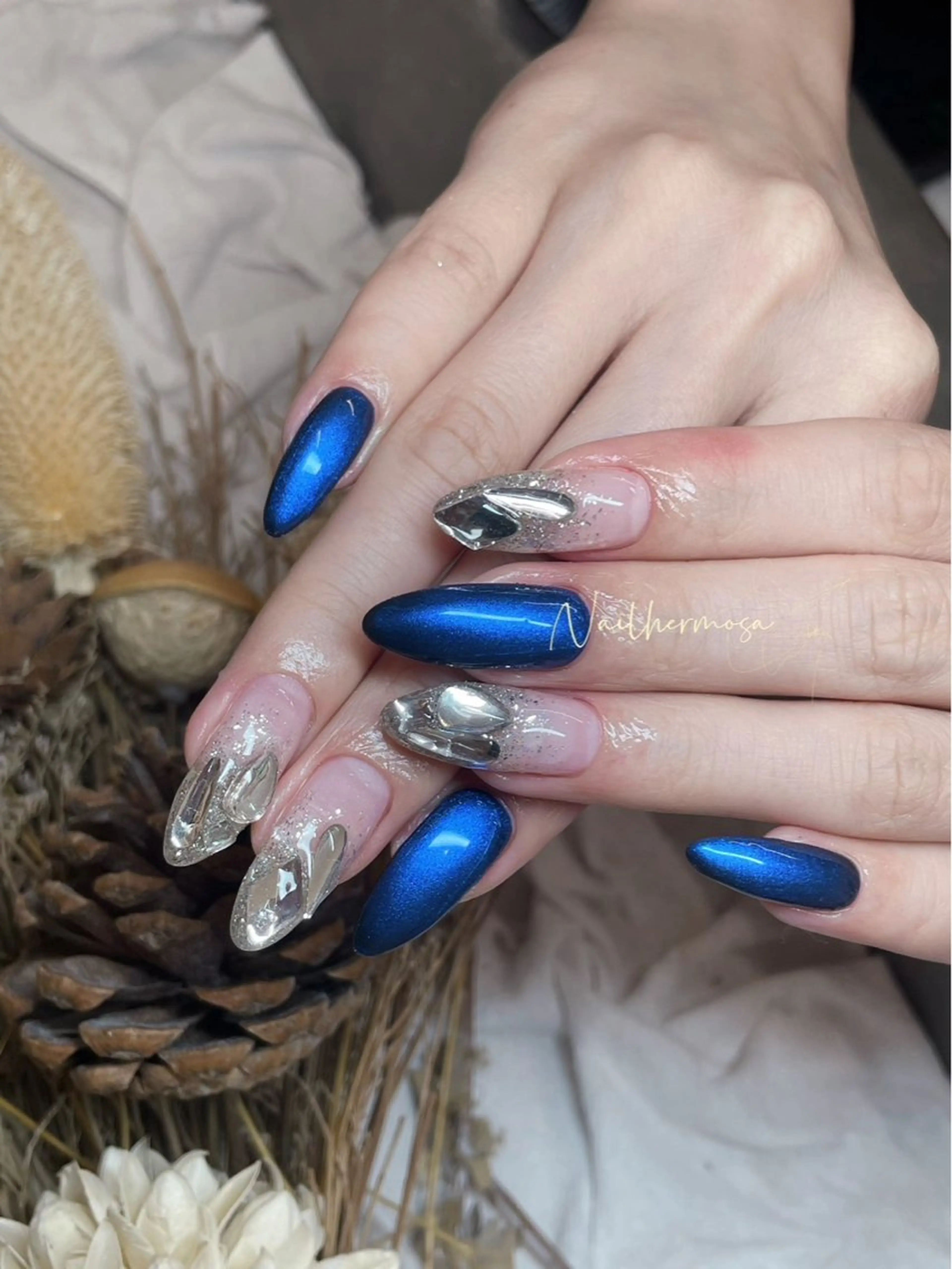 ネイル 長さ出し フラッシュネイル フットネイル ジェルネイル マグネットネイル ハンドネイル ネイル エルモサのネイルデザイン