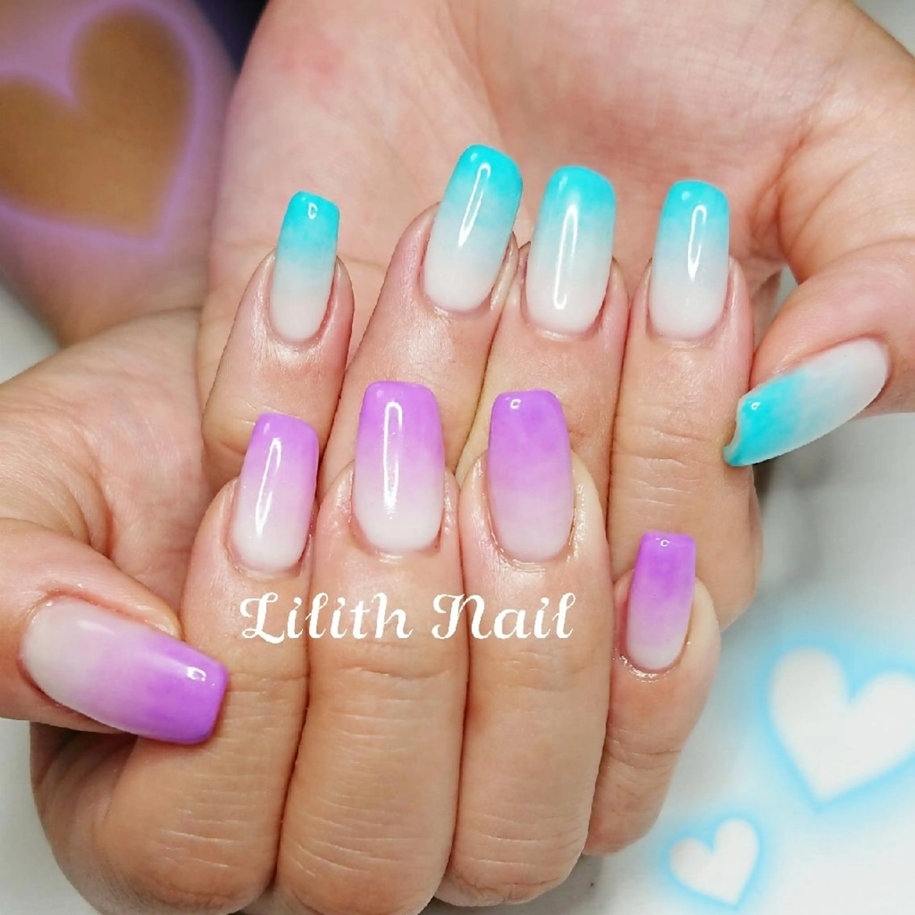 ネイル グラデーション シンプルネイル ハンドネイル Lilith Nailのネイルデザイン
