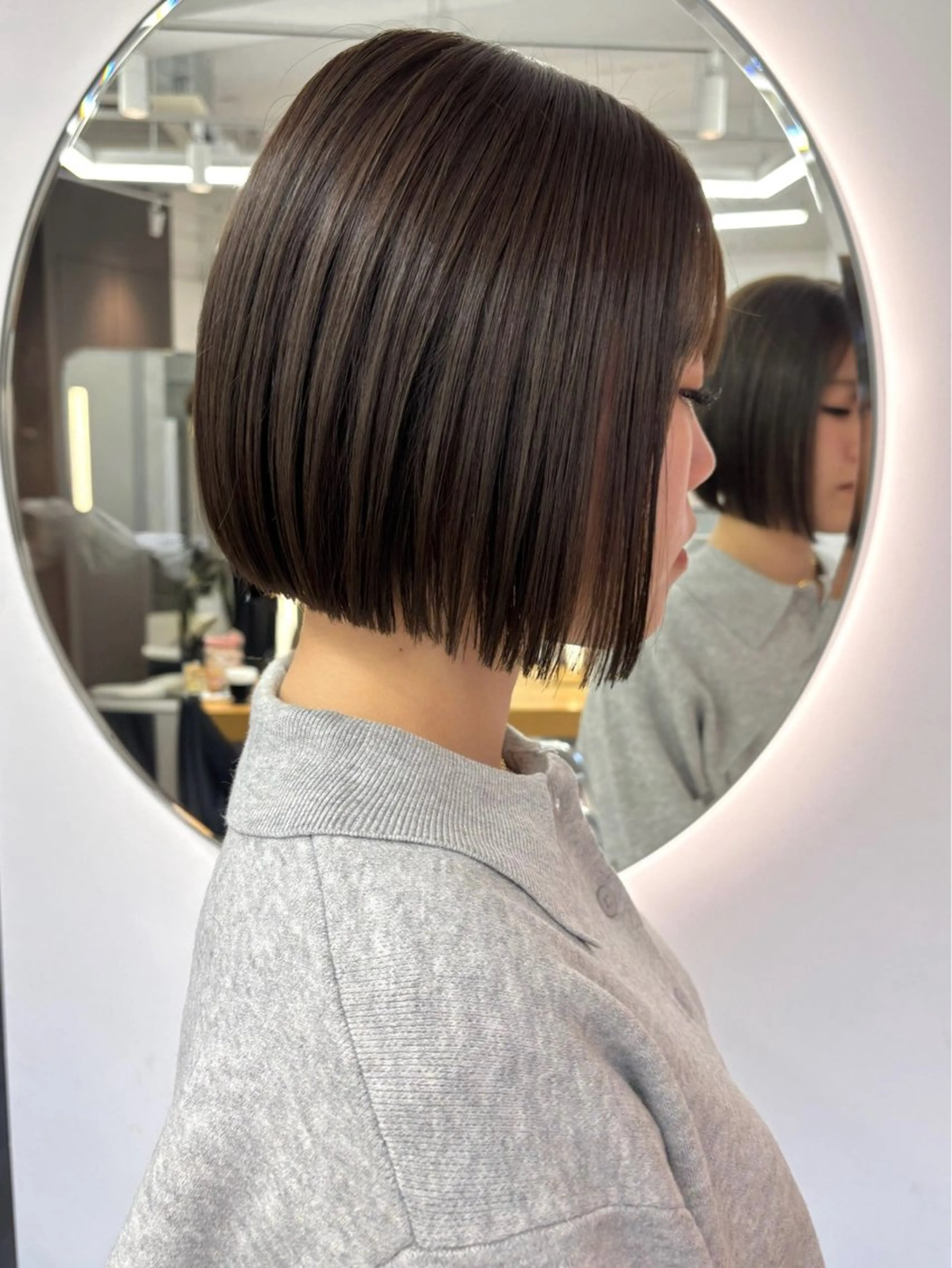 ショート ヘアカラー トリートメント ボブ/透明感カラー/ 似合わせ🌿高田知那のヘアスタイル
