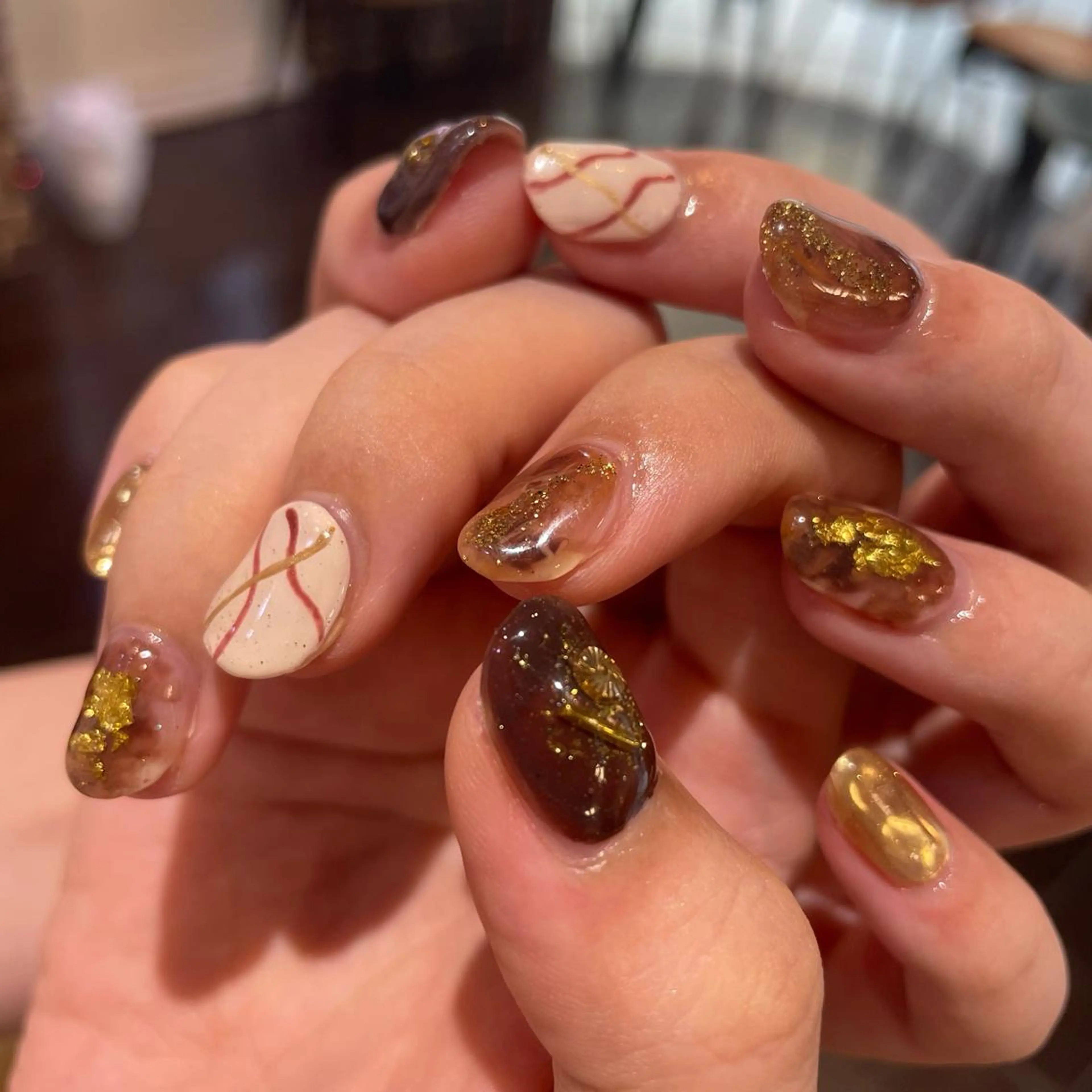 ネイル ニュアンスネイル マツパ 韓国ヘア🦋 MIYUのヘアスタイル