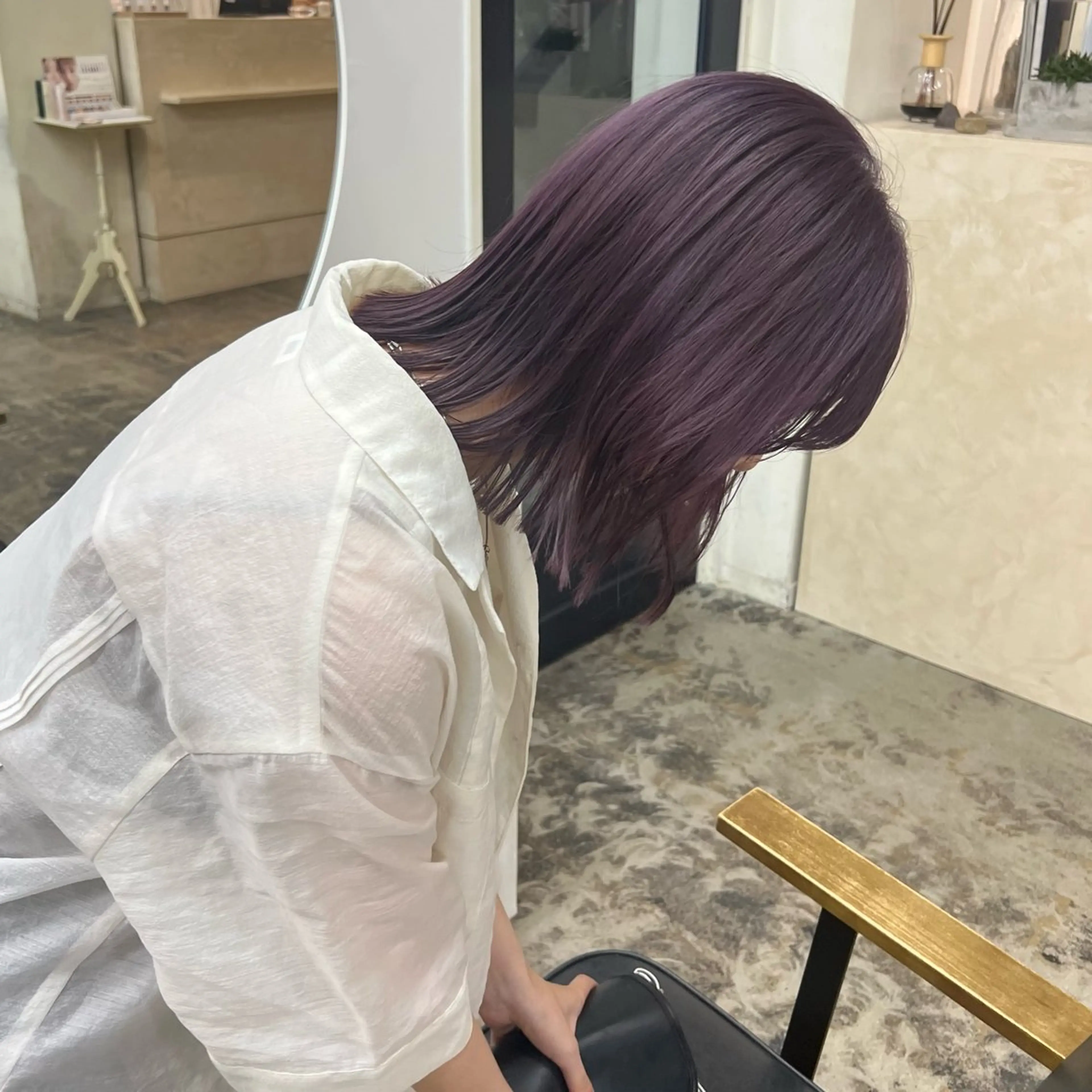 艶髪カラー + 持ち帰り付🎁トリートメント　　【U25限定】の写真