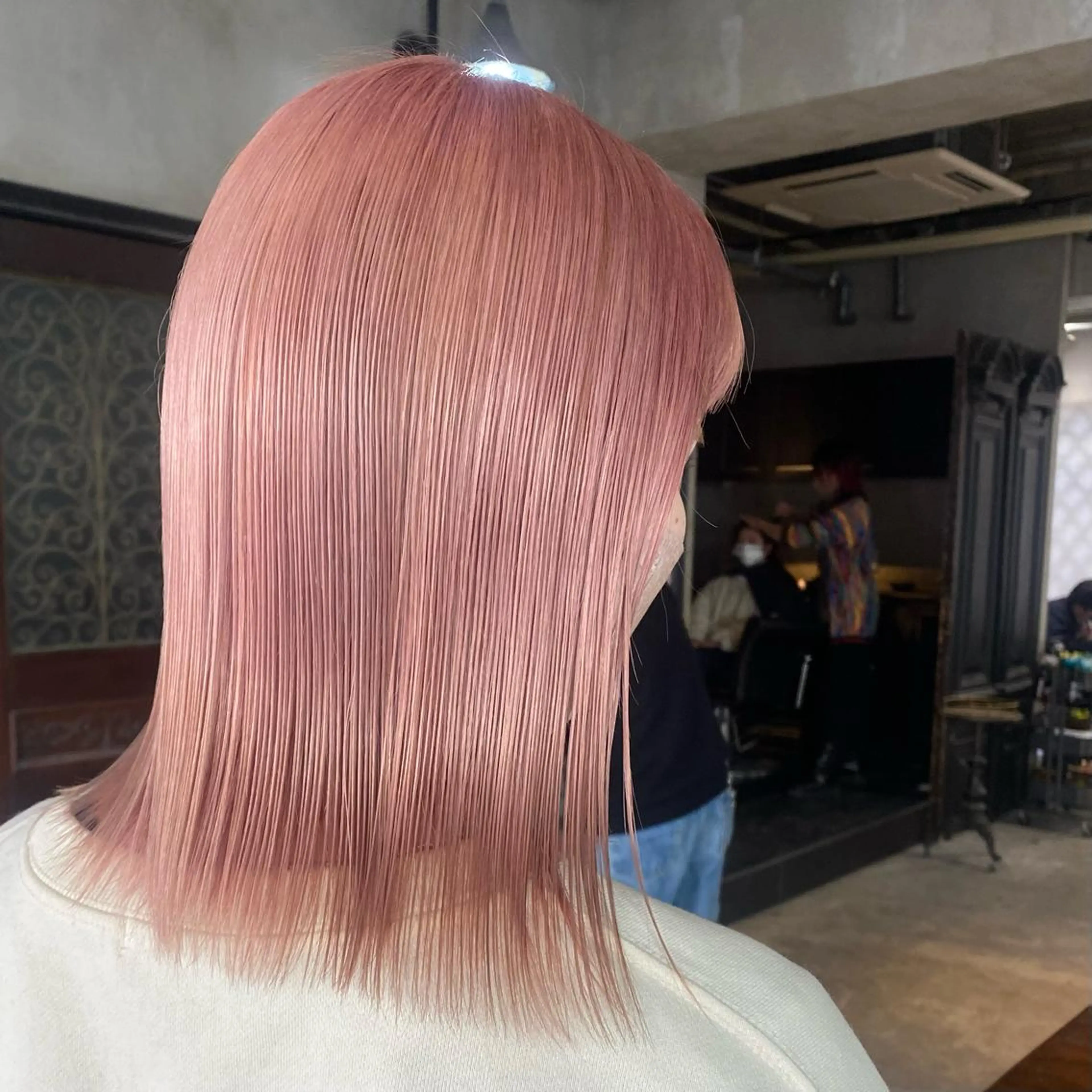 ミディアム ヘアカラー 韓国レイヤー/透明感 カラー🦋mioのヘアスタイル