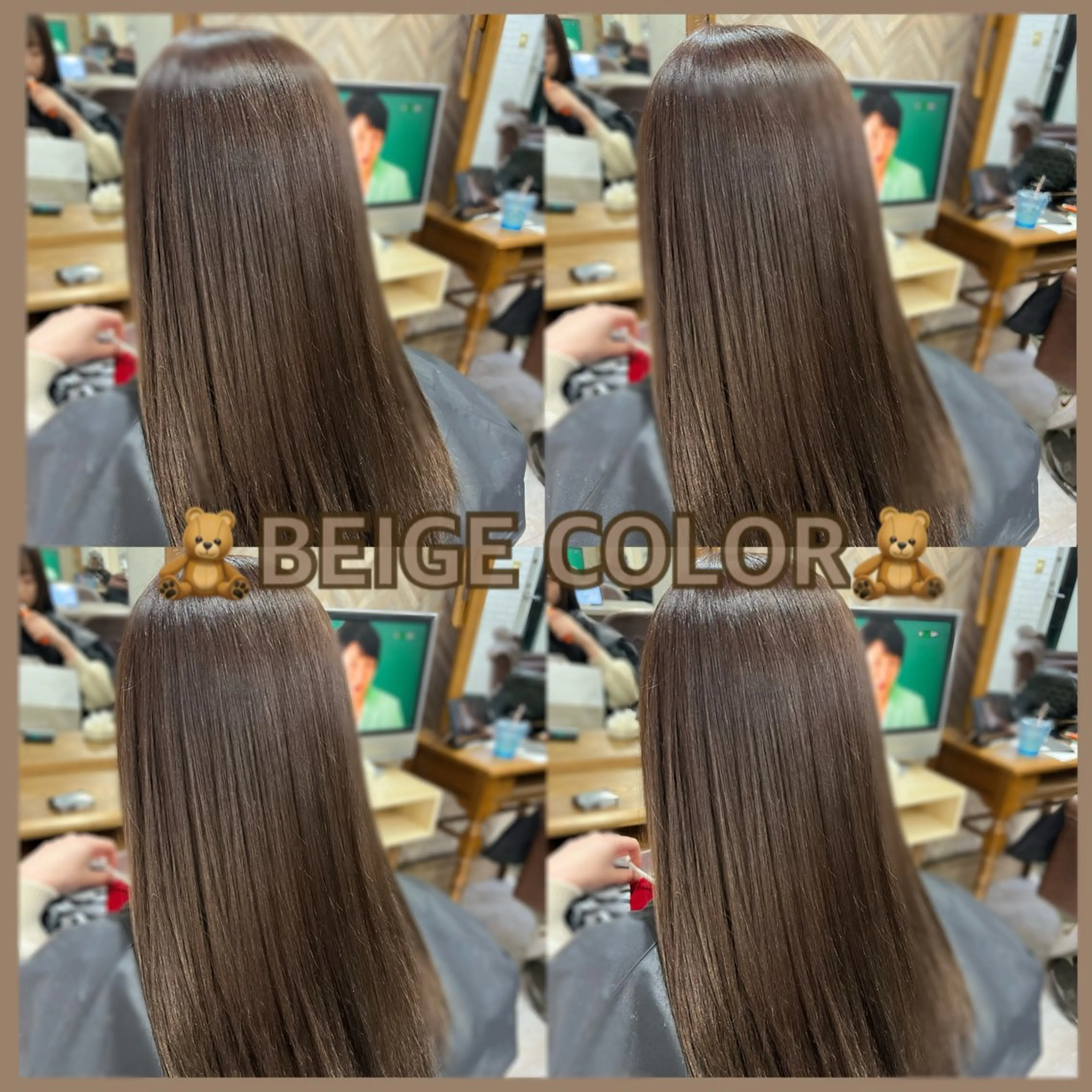 ロング カラー ベージュカラー ヘアカラー エクステ beauty studio M.O.D shibuya 【モッズ】所属・🦋エクステ🦋 TOMOKAのヘアスタイル