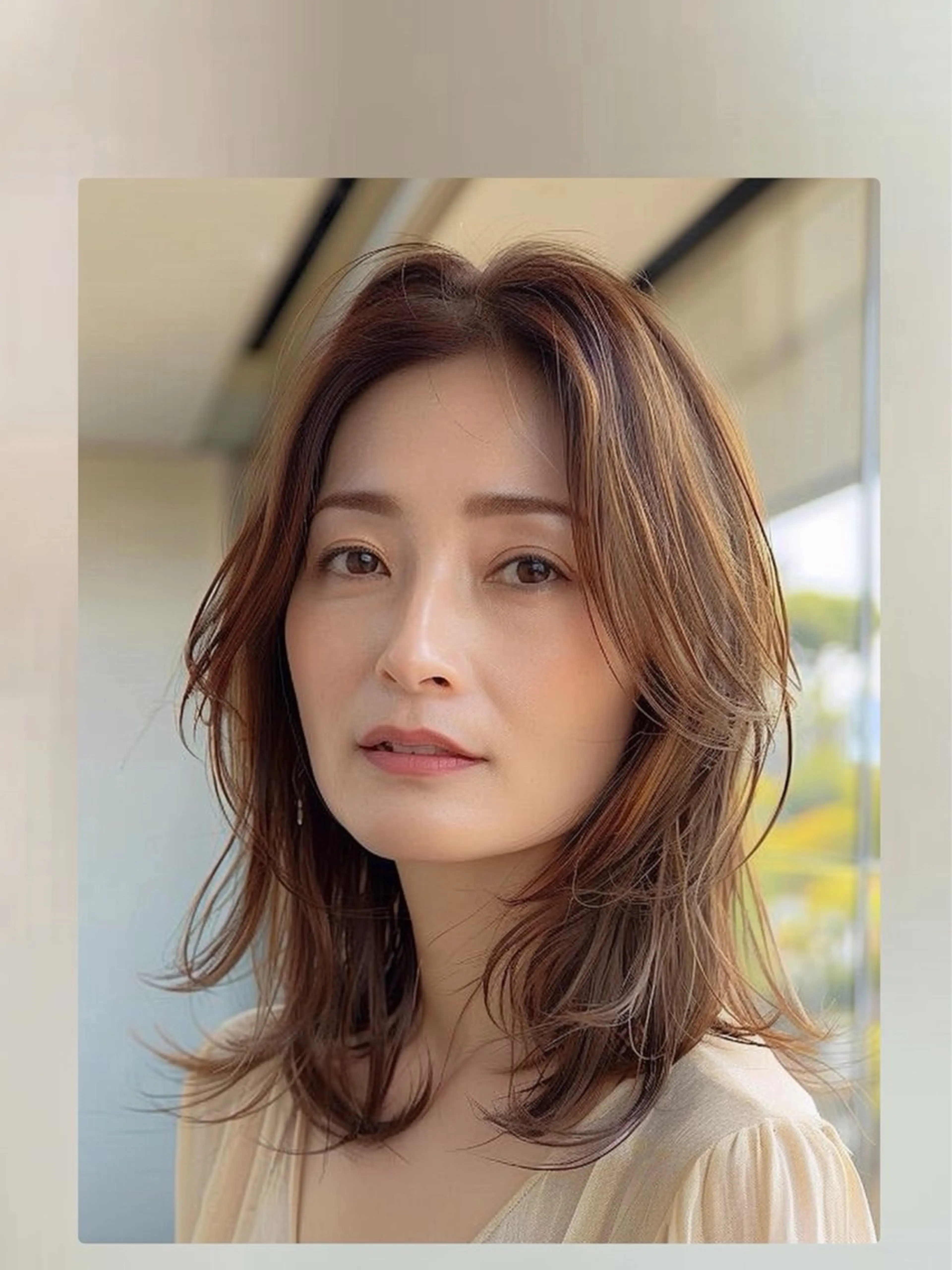 カラー ヘアカラー レイヤー/韓国風 /髪質改善　中野拓侍のヘアスタイル