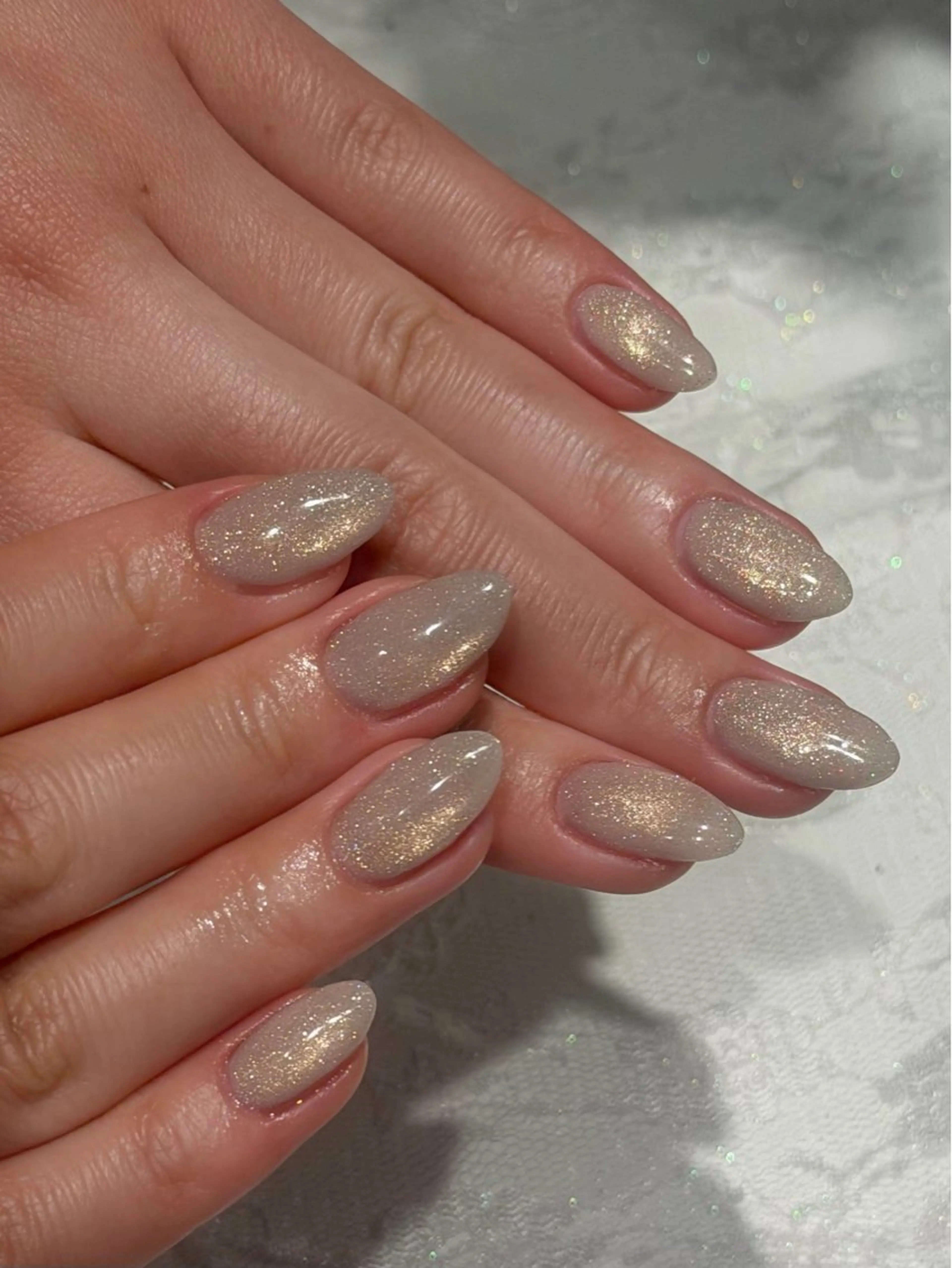 ネイル nailsalon moe.所属・yume 大人ガーリーネイルのネイルデザイン