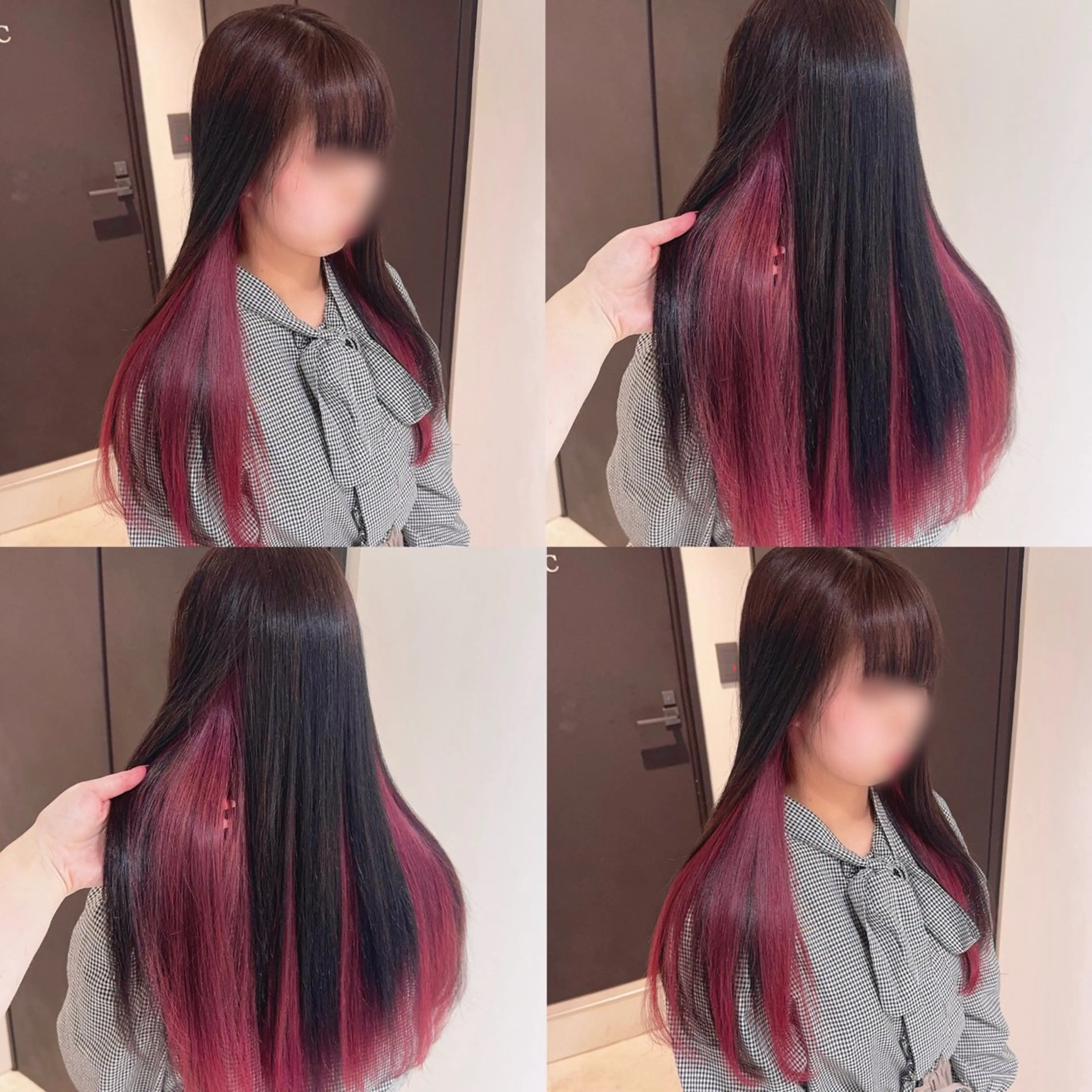 カラー インナーカラー ヘアカラー トリートメント 渋谷:インナーカラー ／🍒エリカ🍒のヘアスタイル