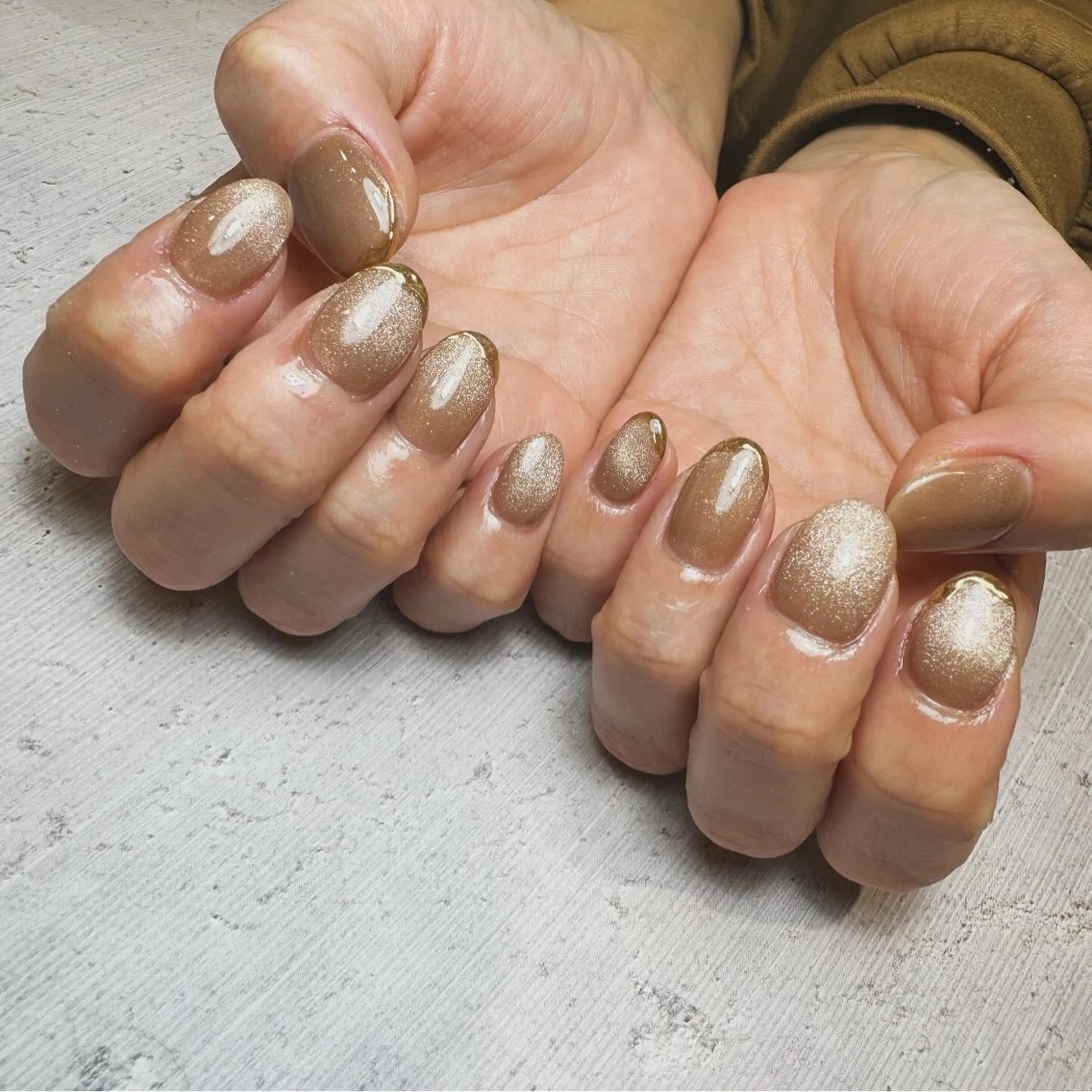 ネイル ミラーネイル ハンドネイル nail&eyelash mate所属・京都/東向日/桂 ayumiのネイルデザイン