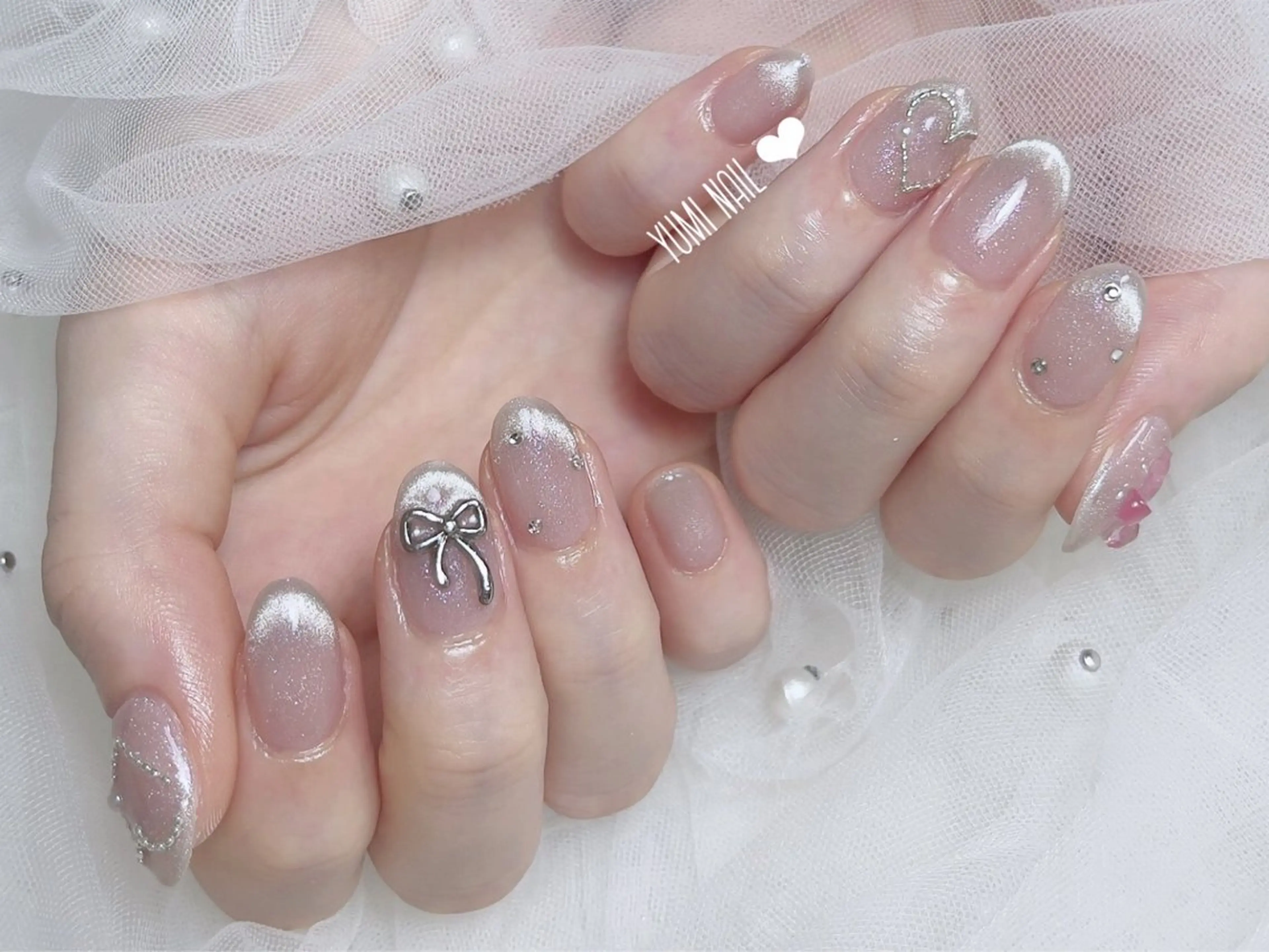 ネイル 𝐲𝐮𝐦𝐢🎀 長さ出しデザイン専門のネイルデザイン