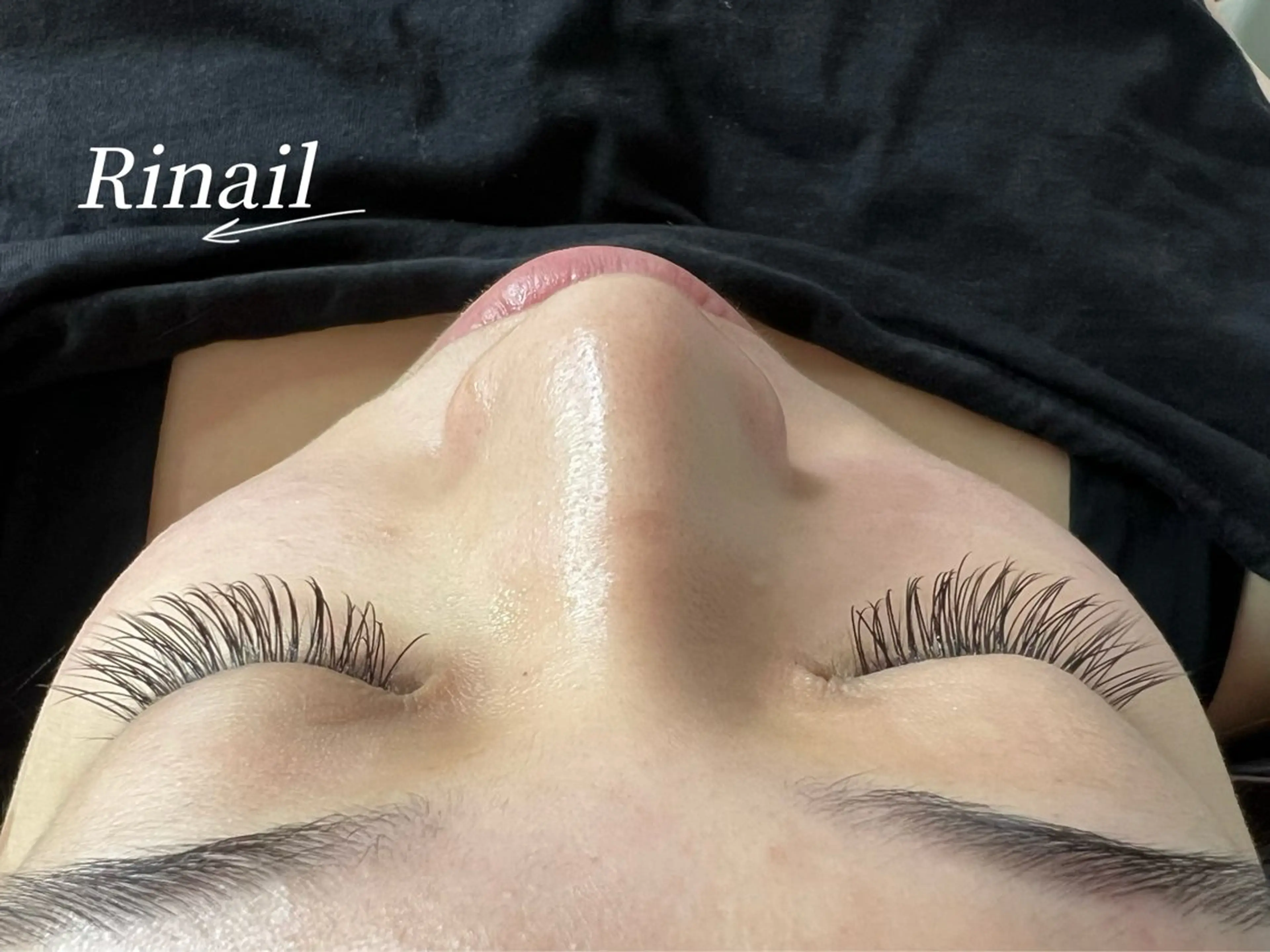 マツエク・マツパ バインドロック フラットラッシュ ナチュラル パリジェンヌラッシュリフト まつげパーマ YK Rinのネイルデザイン