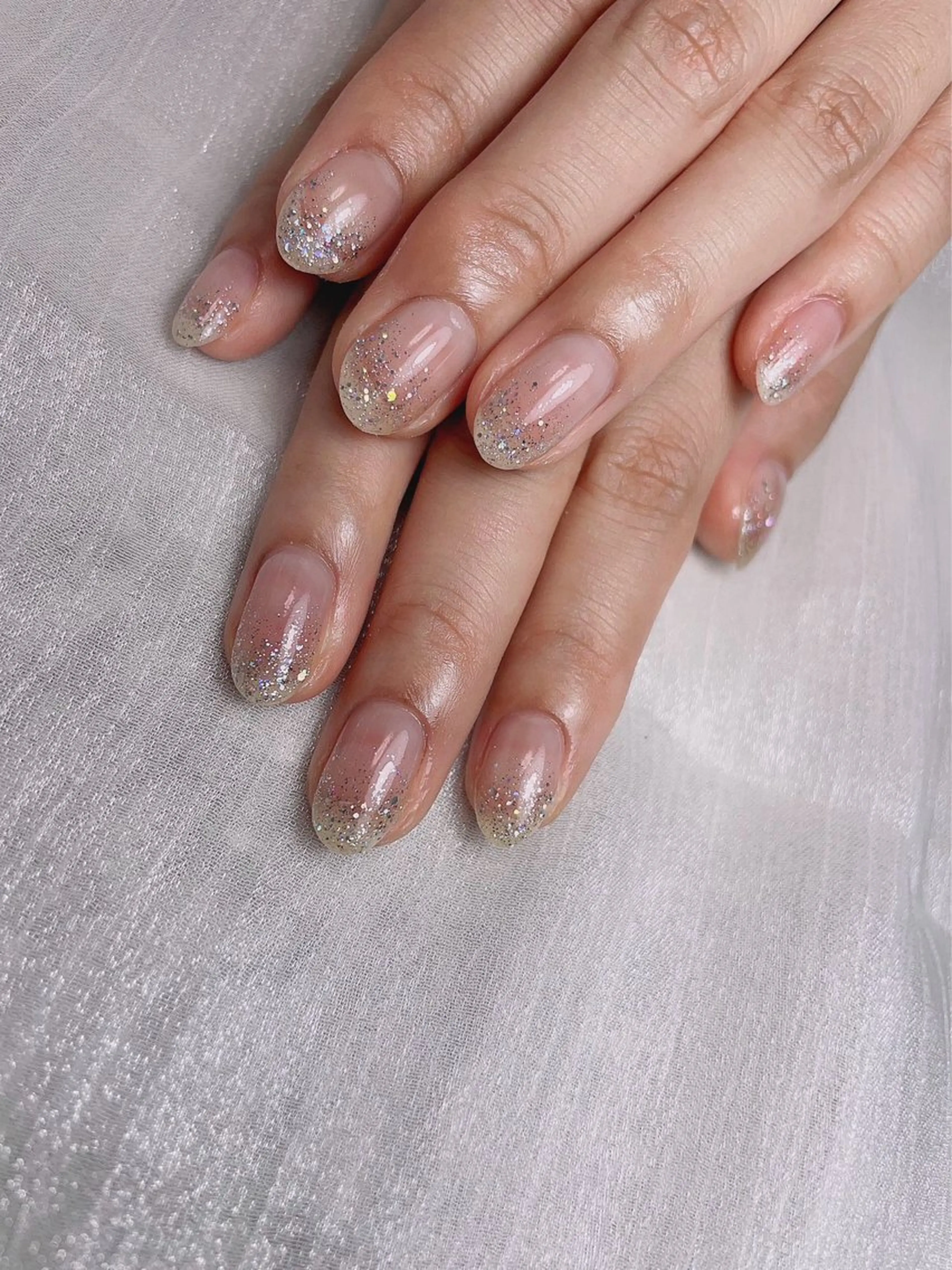 ネイル グラデーション ラメ(グリッター) ラメグラデーション Ai Nail所属・Ai Nailのネイルデザイン