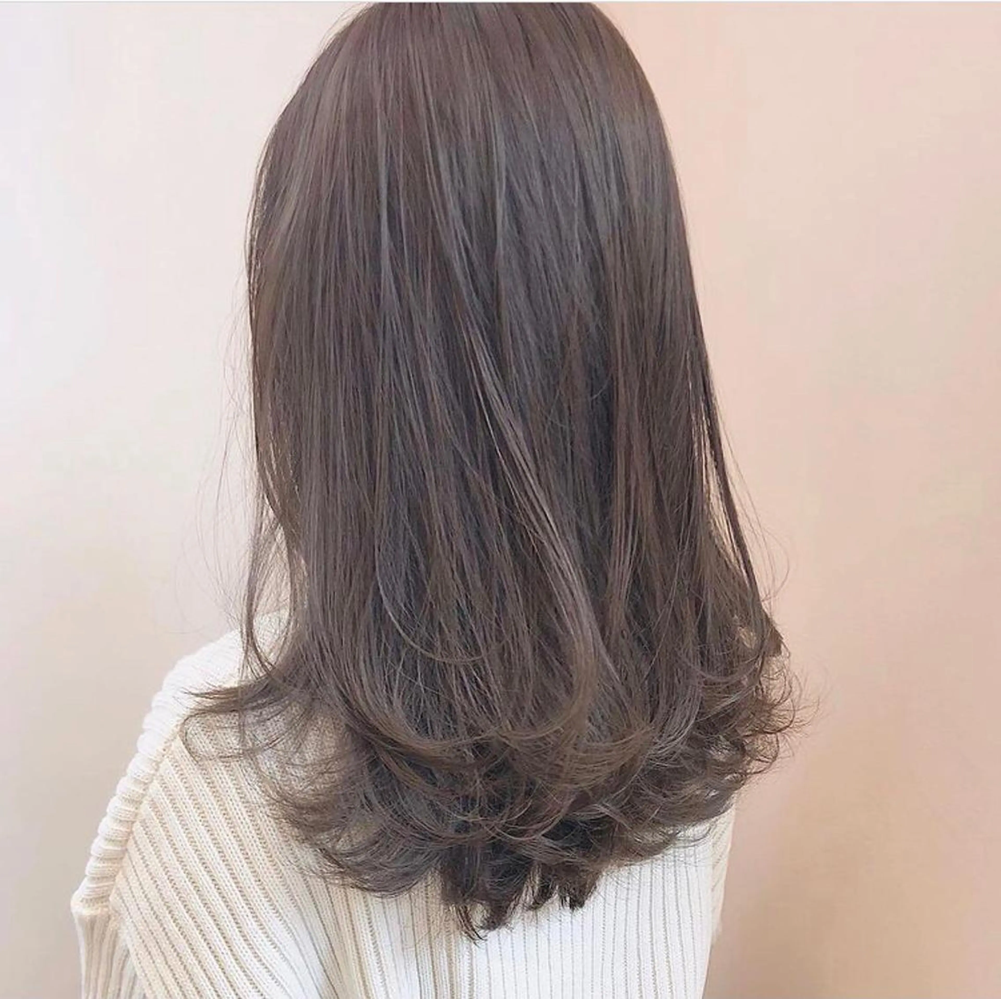 セミロング カラー カット ヘアカラー トリートメント HATSUMEI ゆうまのヘアスタイル