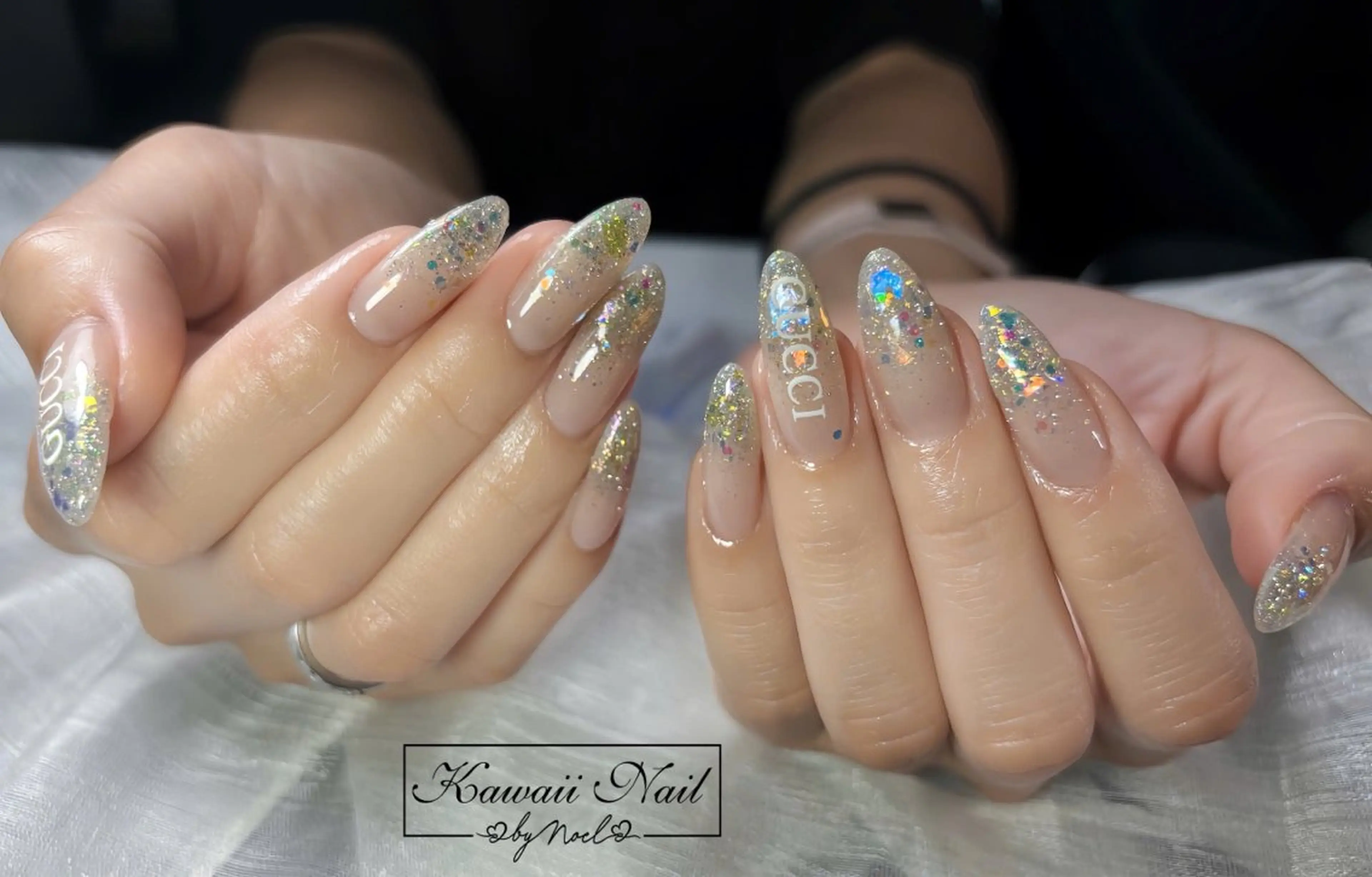 ネイル チークネイル フットネイル グラデーション 韓国ネイル ニュアンスネイル Kawaii Nail Salon所属・YURI NAIL NARITAのネイルデザイン