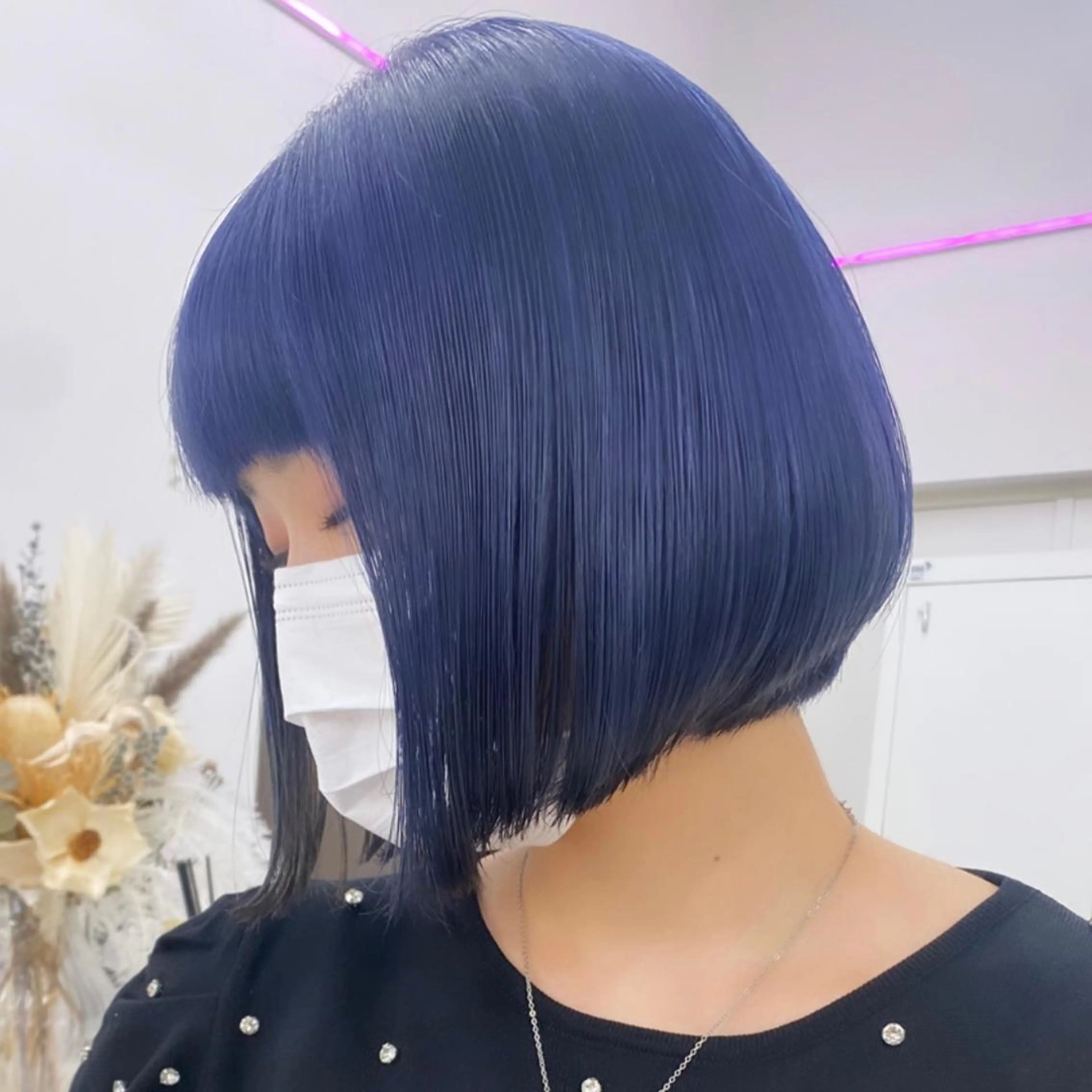 ショート カラー Ayuri🫧 Diar Blueのマツエク・マツパデザイン