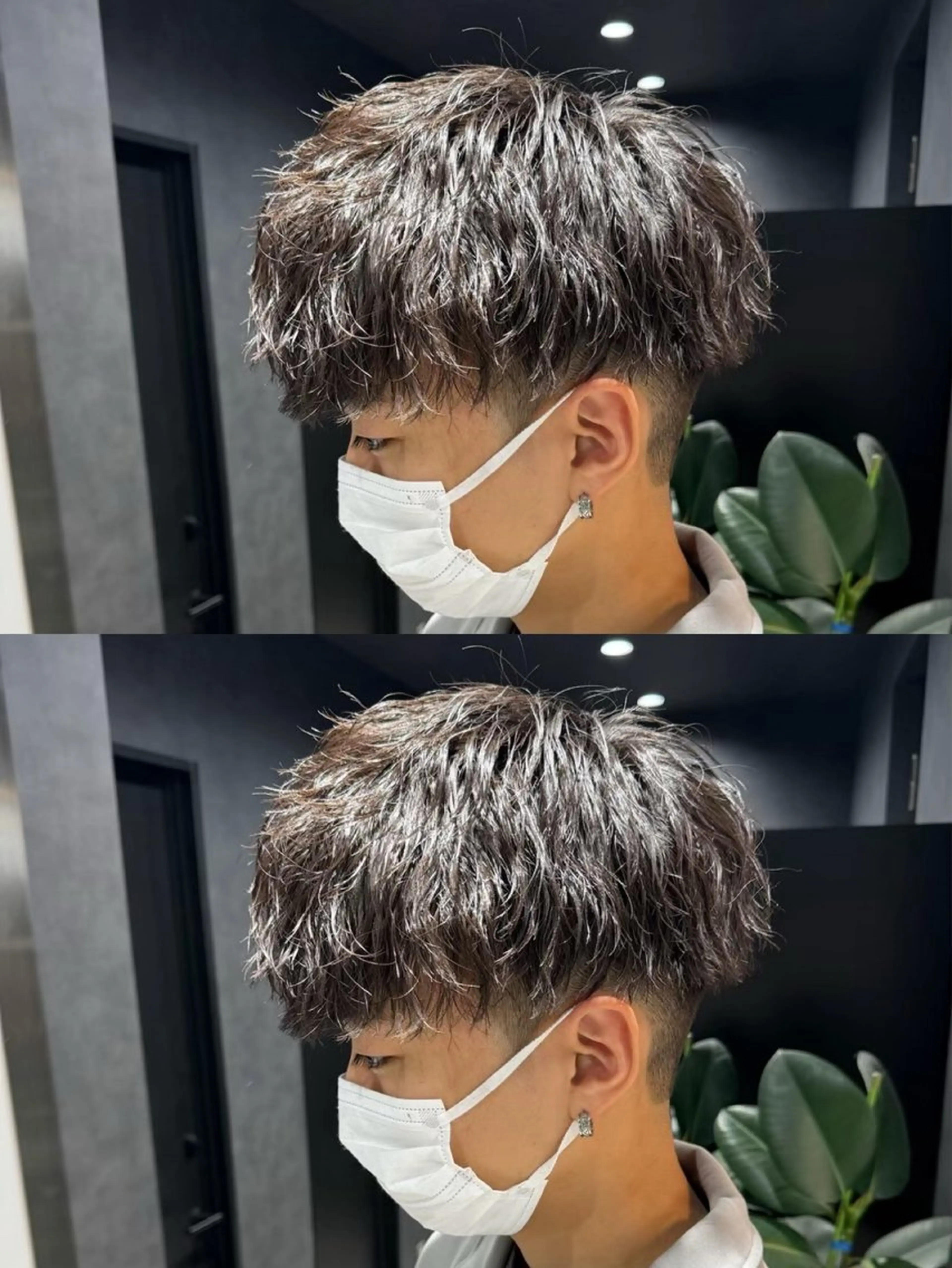 パーマ ヘアアレンジ メンズ カット パーマ ヘアセット Ryo横浜韓国ヘア/ 曲がる縮毛矯正特化のヘアスタイル