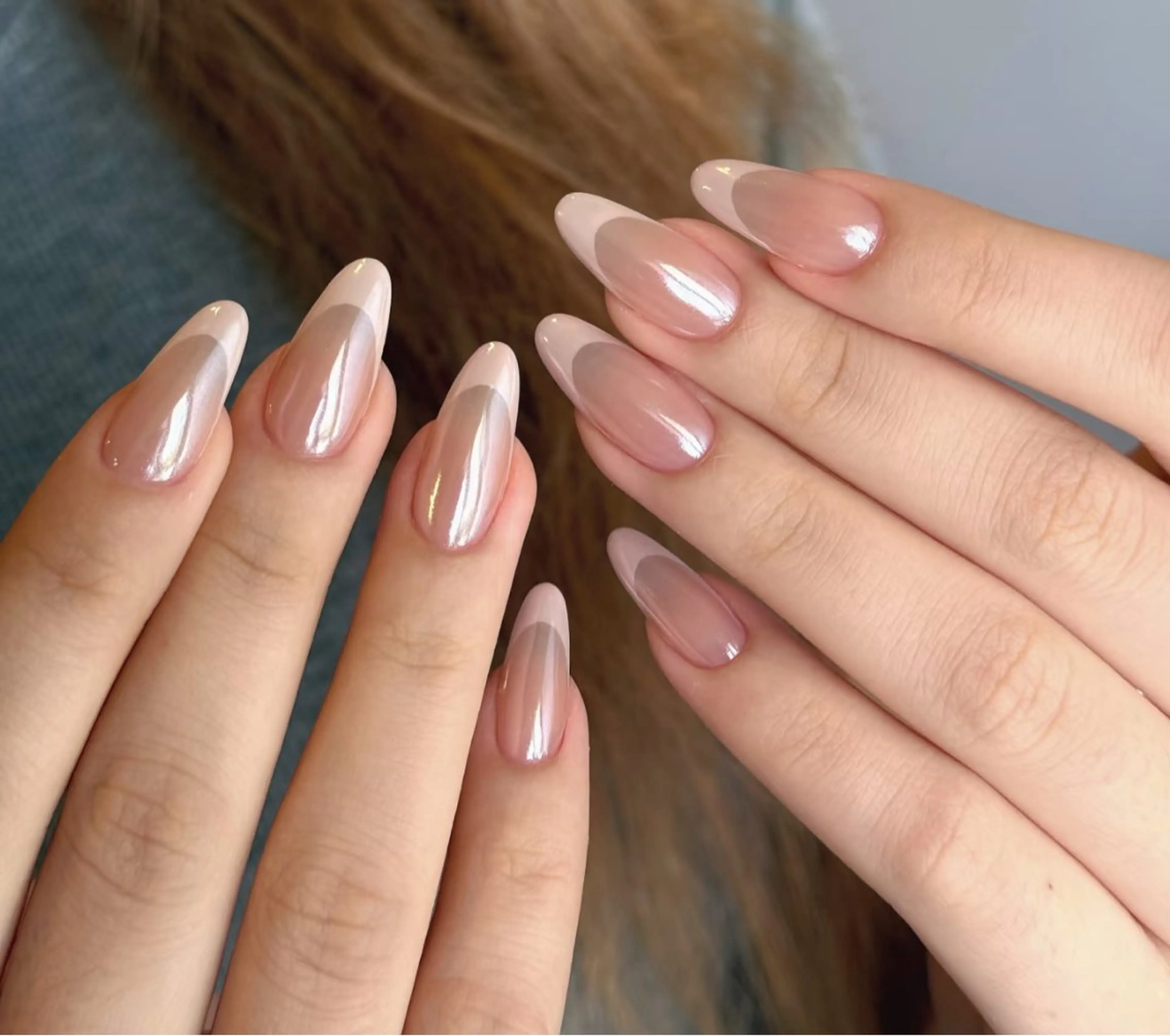 ネイル ハート 韓国ネイル ミラーネイル オフィスネイル ワンカラーネイル ハンドネイル Lynn_ Nailのネイルデザイン