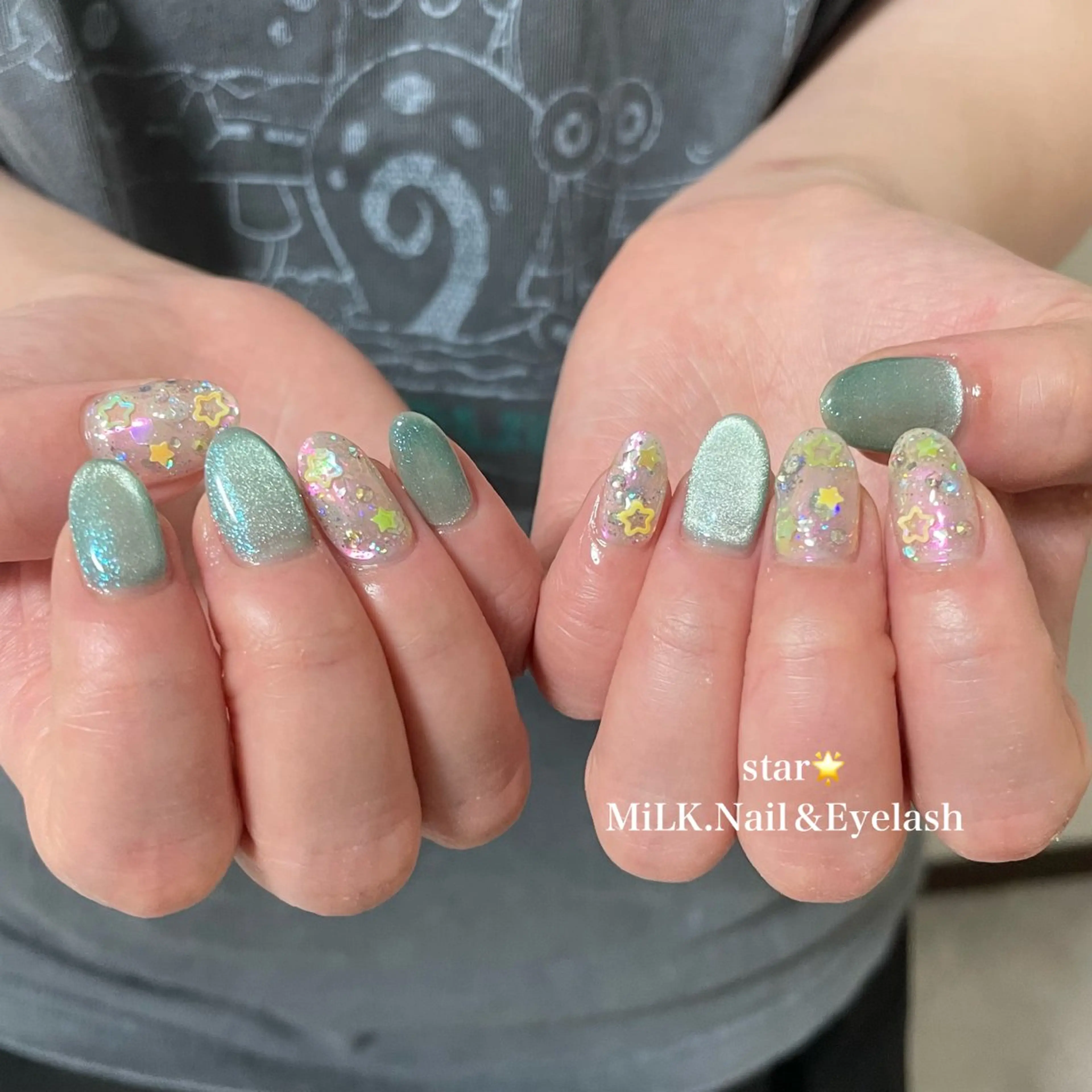 ネイル ハンドネイル MiLK.   Nail&Eyelash所属・MiLK. wakaのマツエク・マツパデザイン