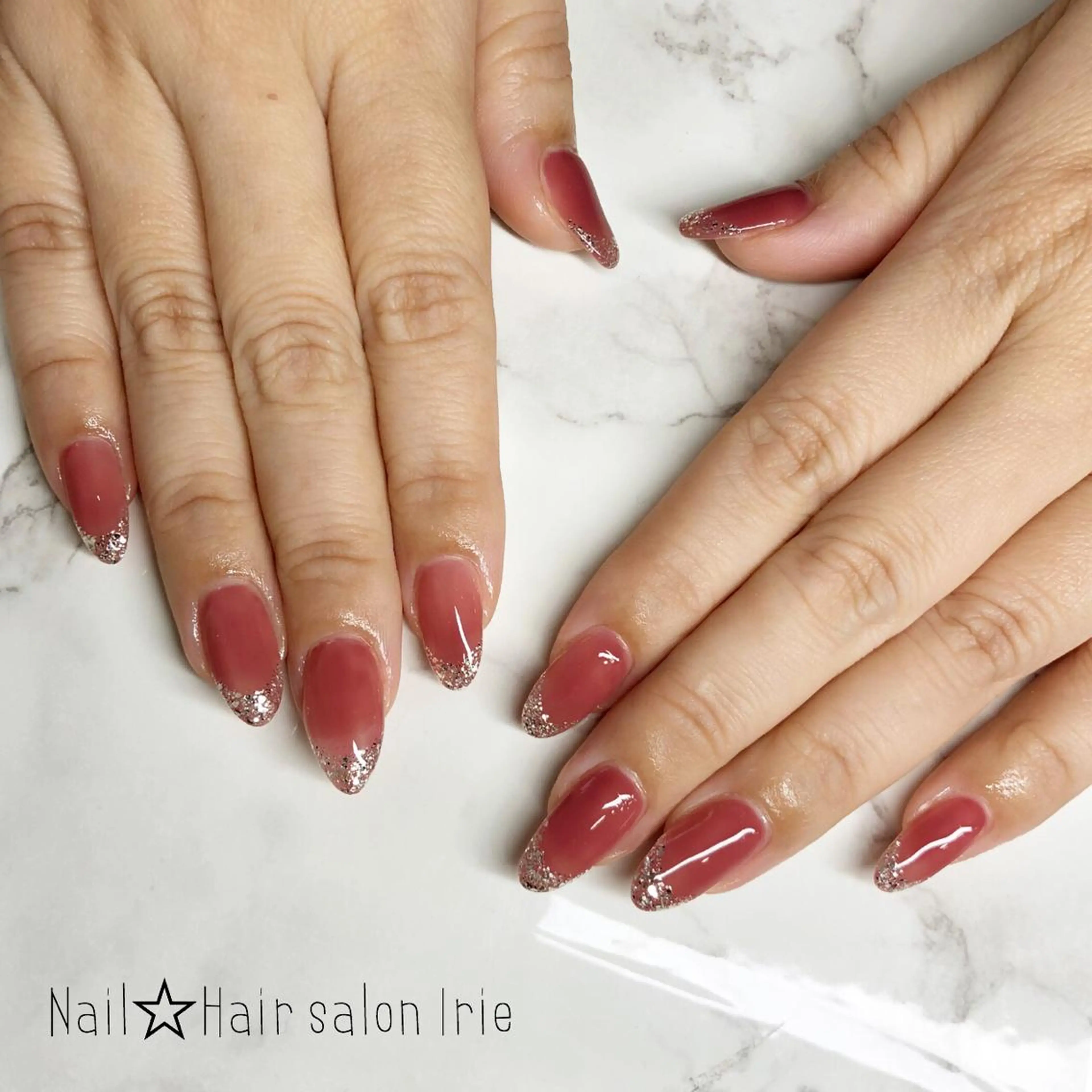 ネイル 持ち込み Hair salon Irie所属・與儀 知佳のネイルデザイン