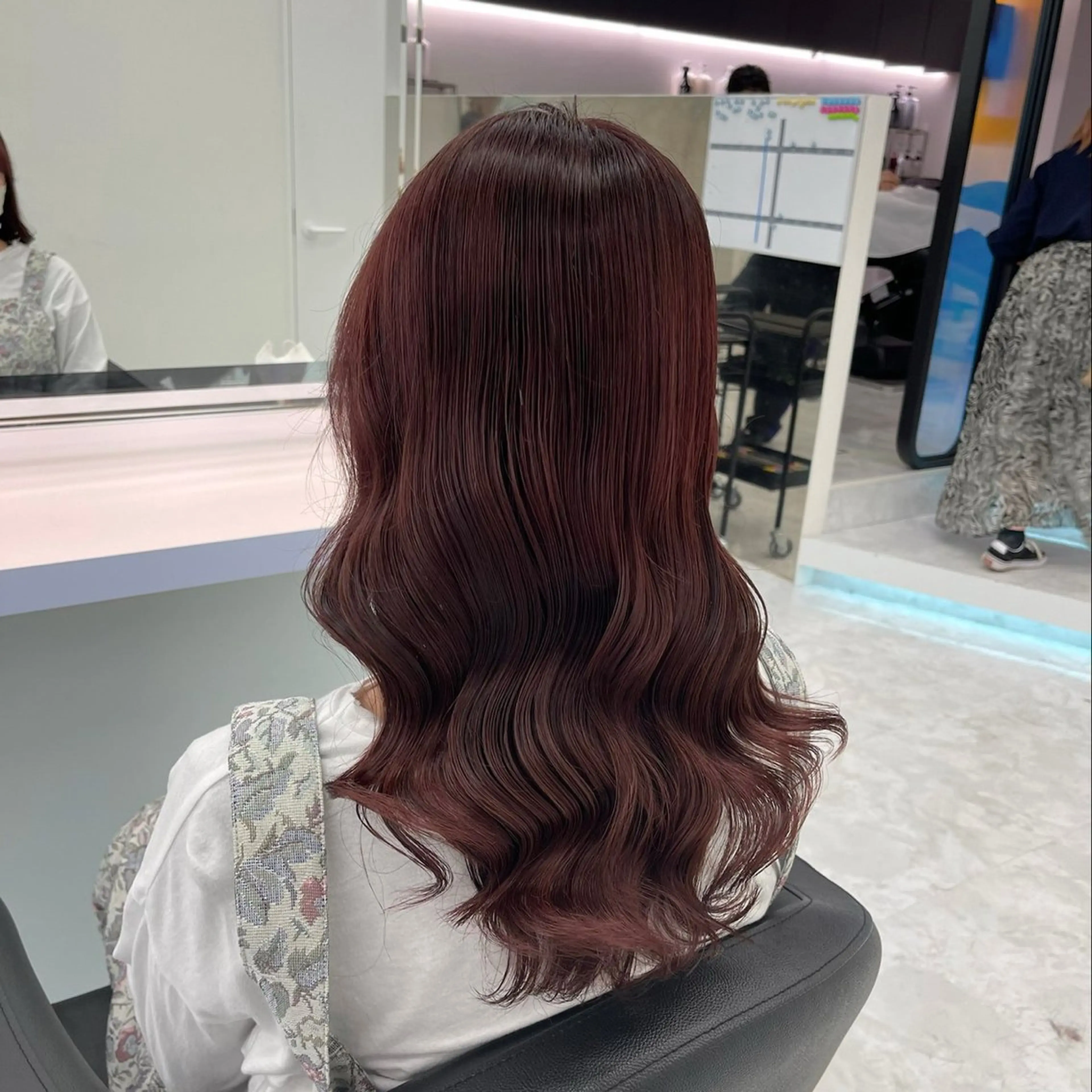 セミロング カラー パーマ ヘアアレンジ メンズ 🤍透明感カラー🤍 ブリーチ🤍AINEのヘアスタイル