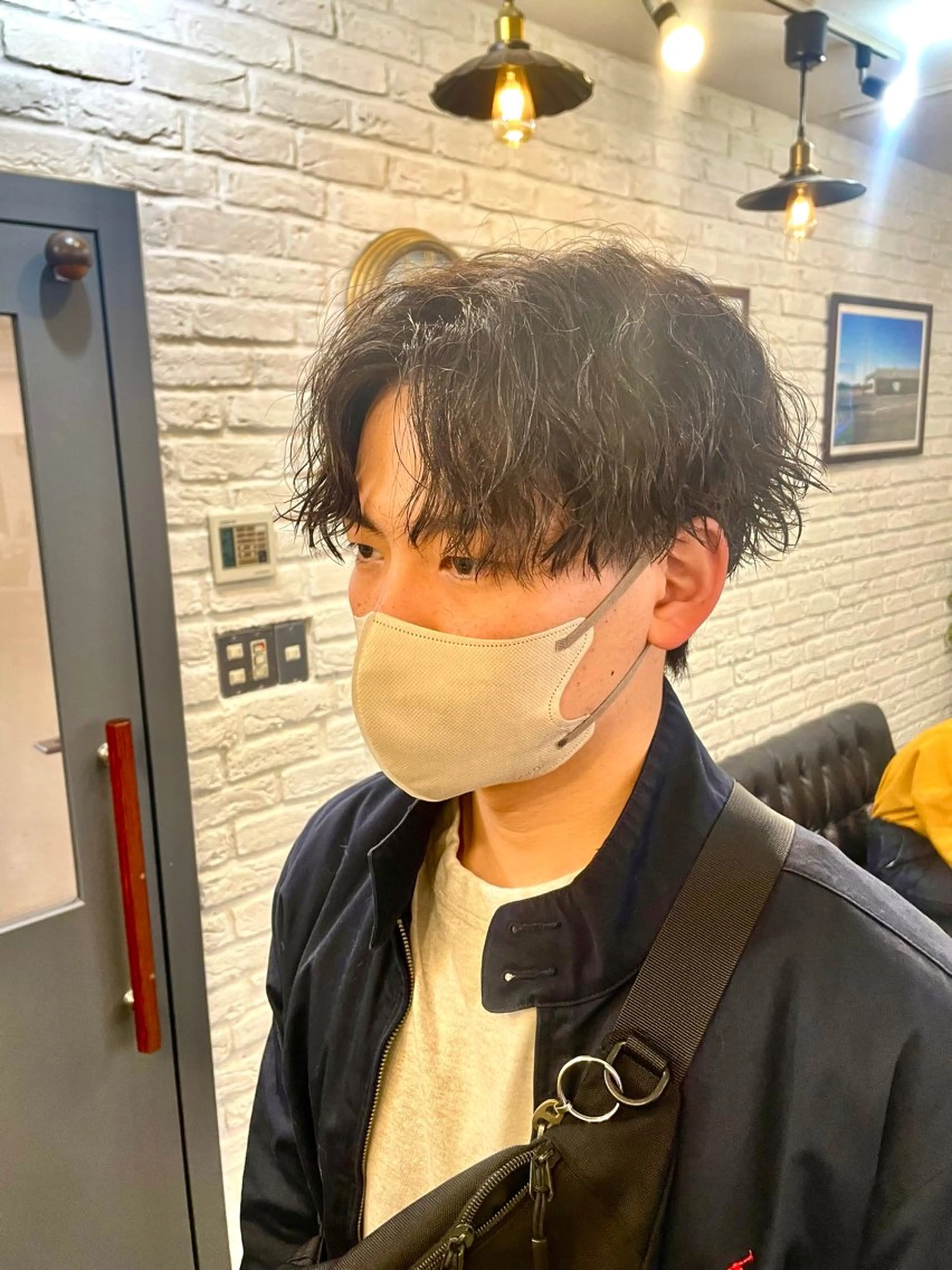パーマ メンズ センターパート カット パーマ ニューモヘア所属・【マンツーマン接客】 ✂︎🟡酒井司🟡のヘアスタイル