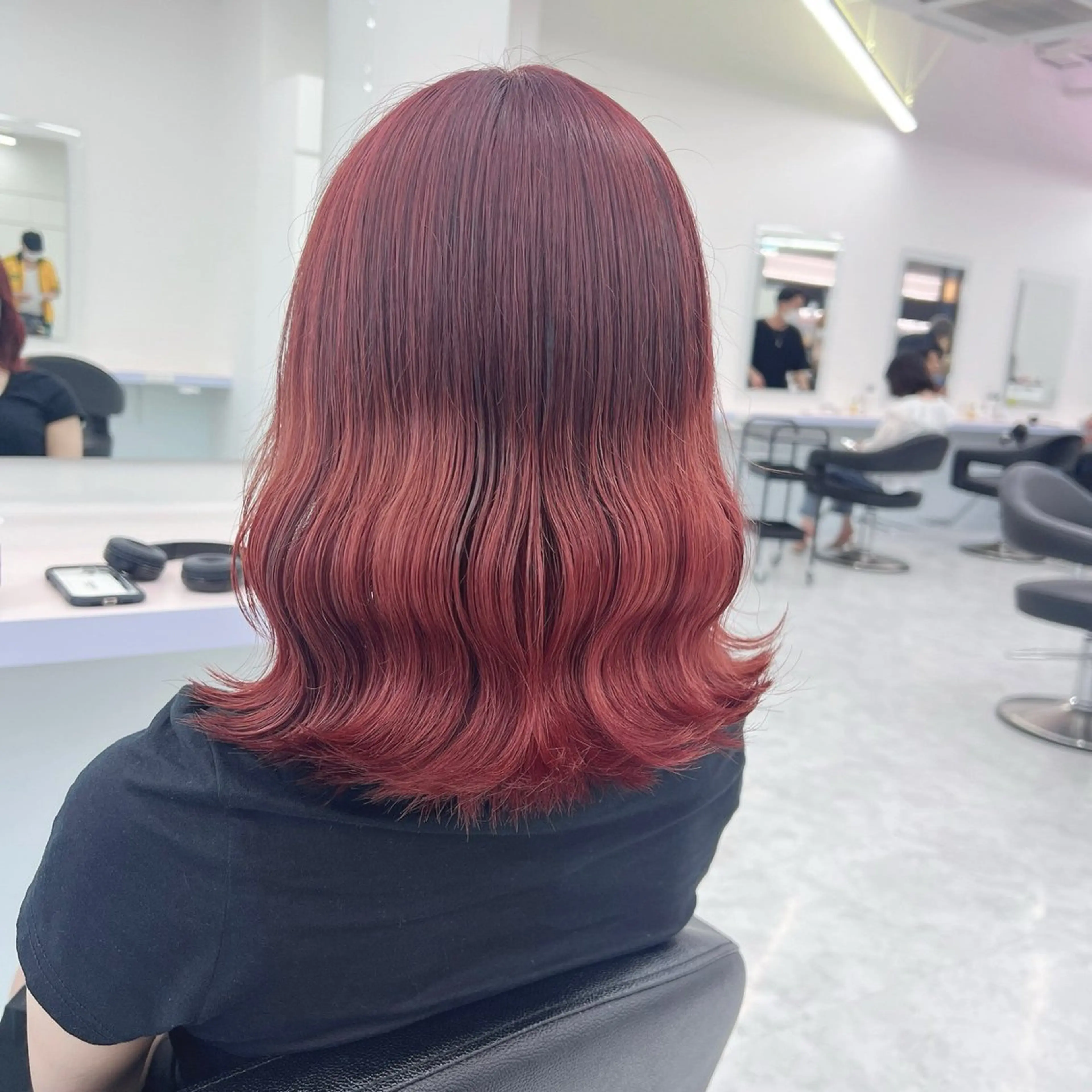 ミディアム カラー パーマ ヘアアレンジ メンズ 🤍透明感カラー🤍 ブリーチ🤍AINEのヘアスタイル