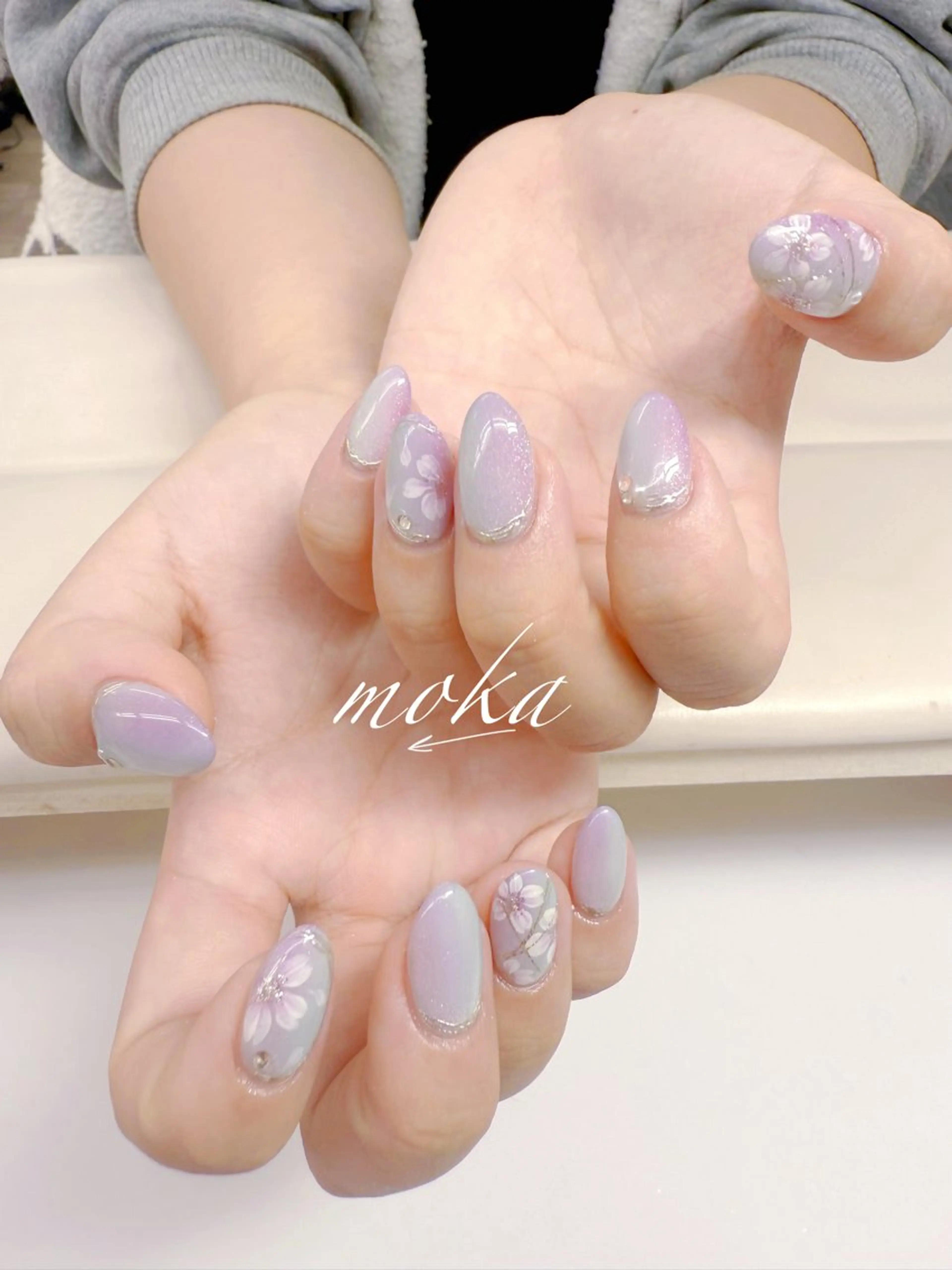 ネイル ハンドネイル ハンドケア 胡蝶蘭レディースサロ ンNailMOKAのネイルデザイン