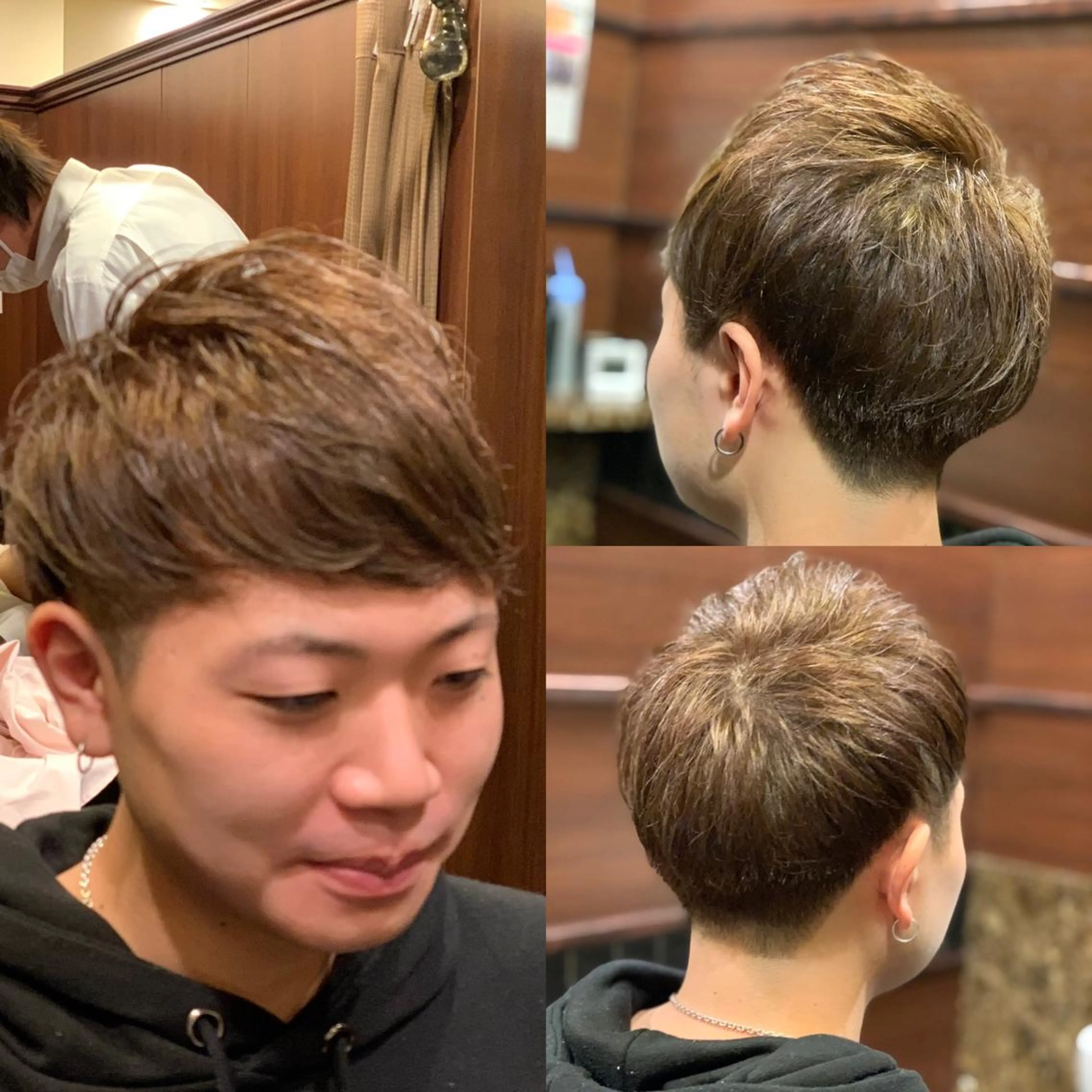 ショート カラー メンズ メンズブリーチ ブリーチ HIRO銀座　バーバーショップ丸の内所属・ヒロ銀座 林のヘアスタイル