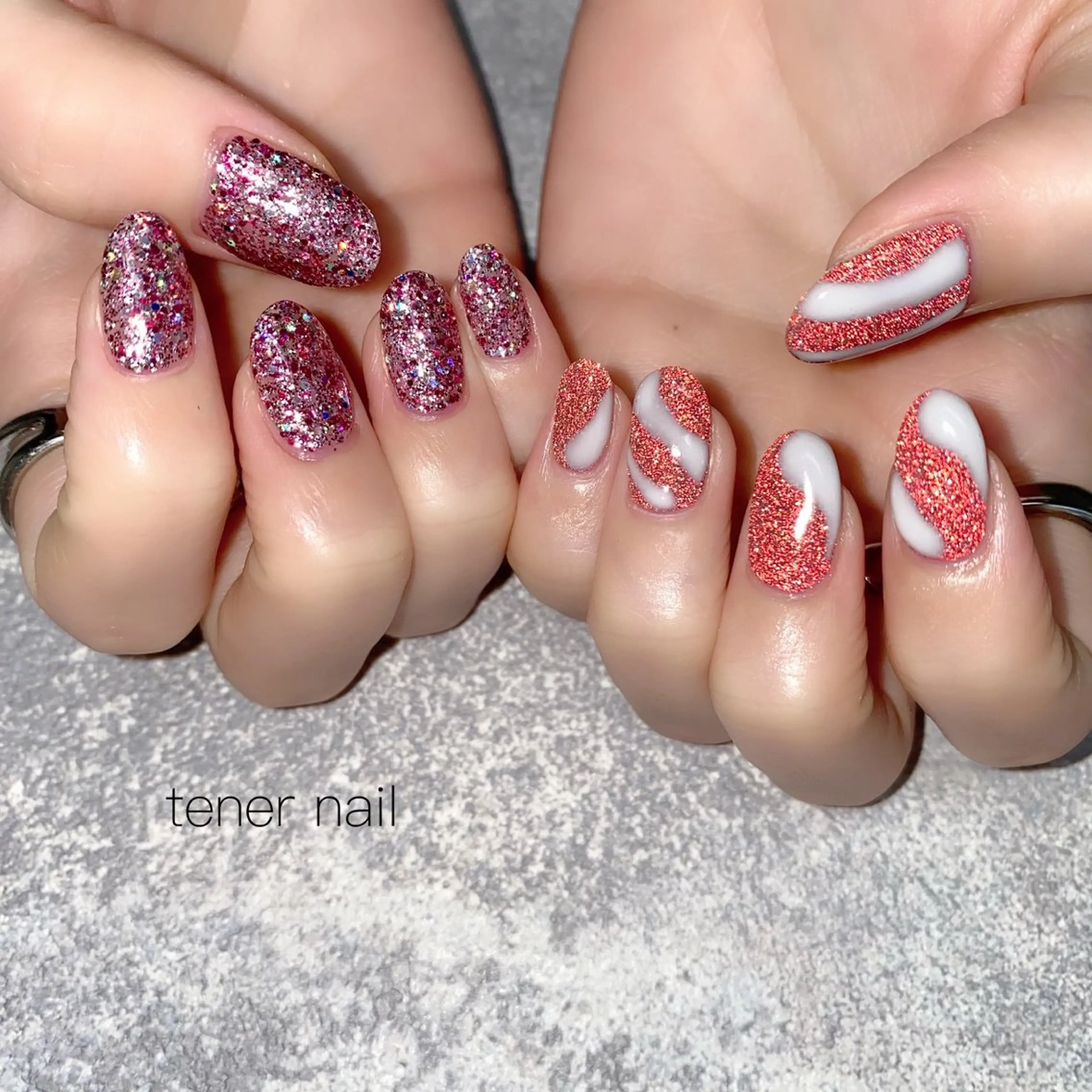 ネイル キラキラネイル ニュアンスネイル tener  nail  テネルネイル所属・テネルネイル tener nailのネイルデザイン