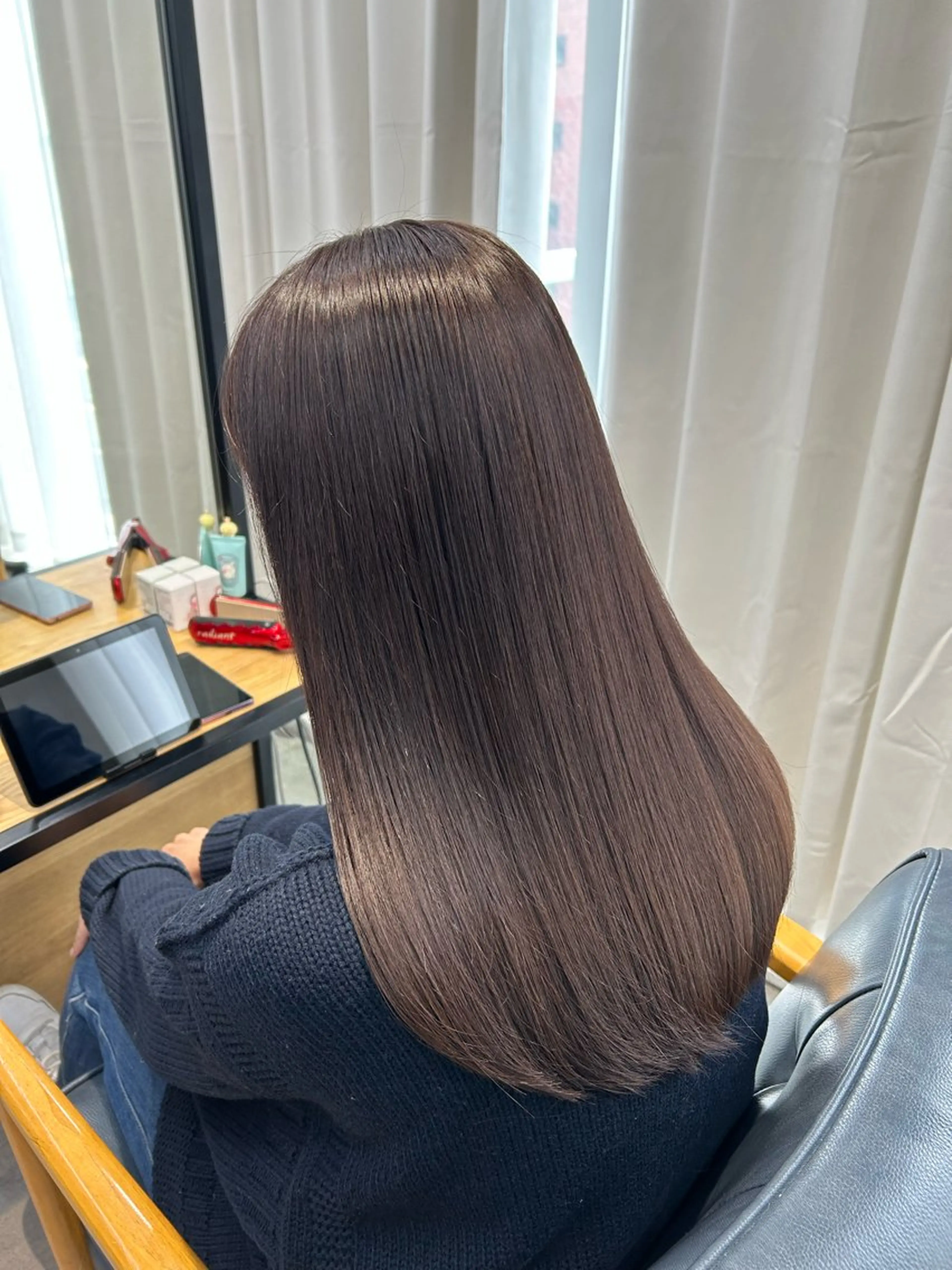 ミディアム カラー グレージュ パープルカラー パープルグレージュ カット ヘアカラー アニメオタク美容師✂ miharuのヘアスタイル