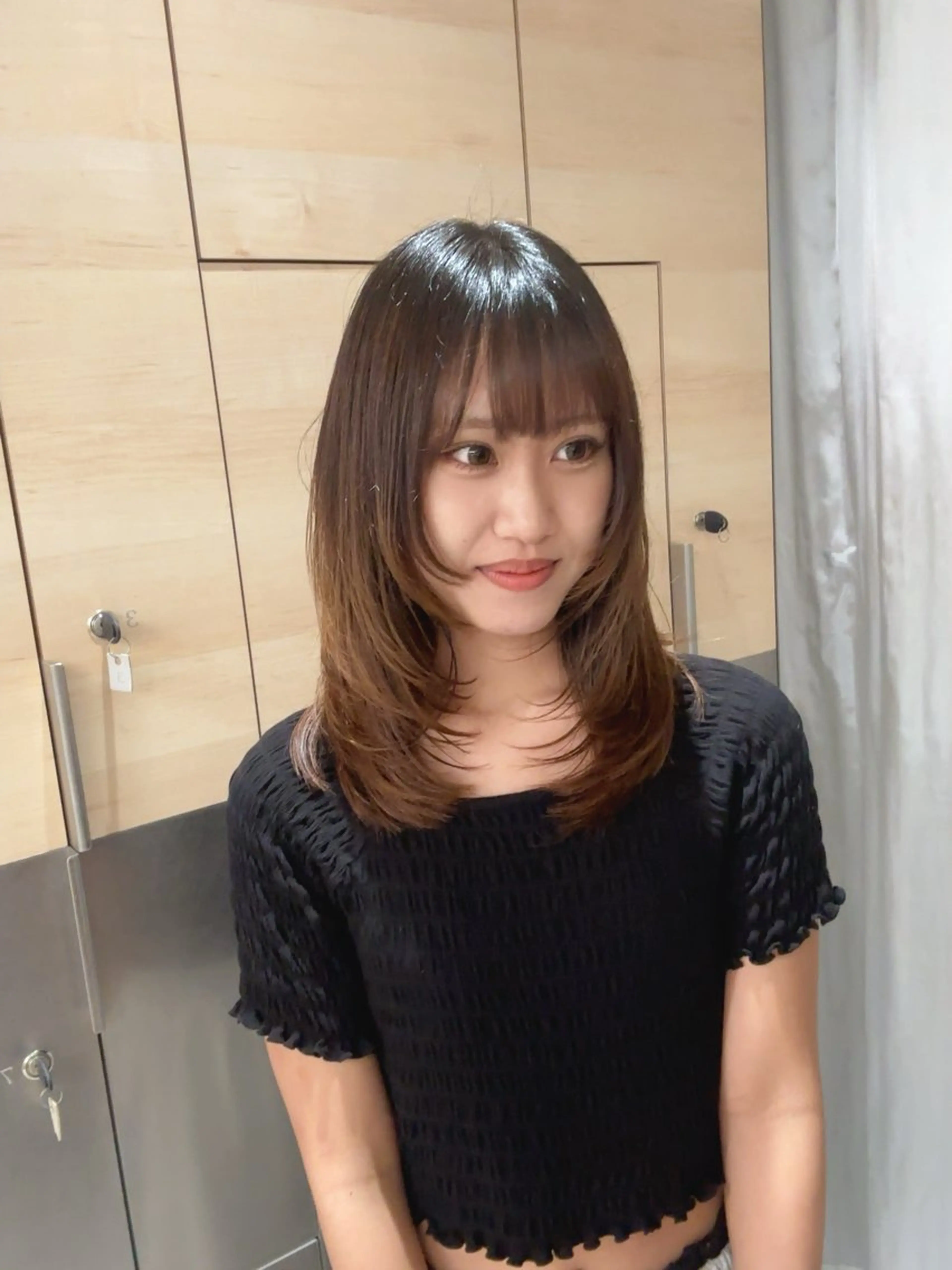 セミロング レイヤーカット あいこ/ハンサム ショート/日本橋🌷のヘアスタイル