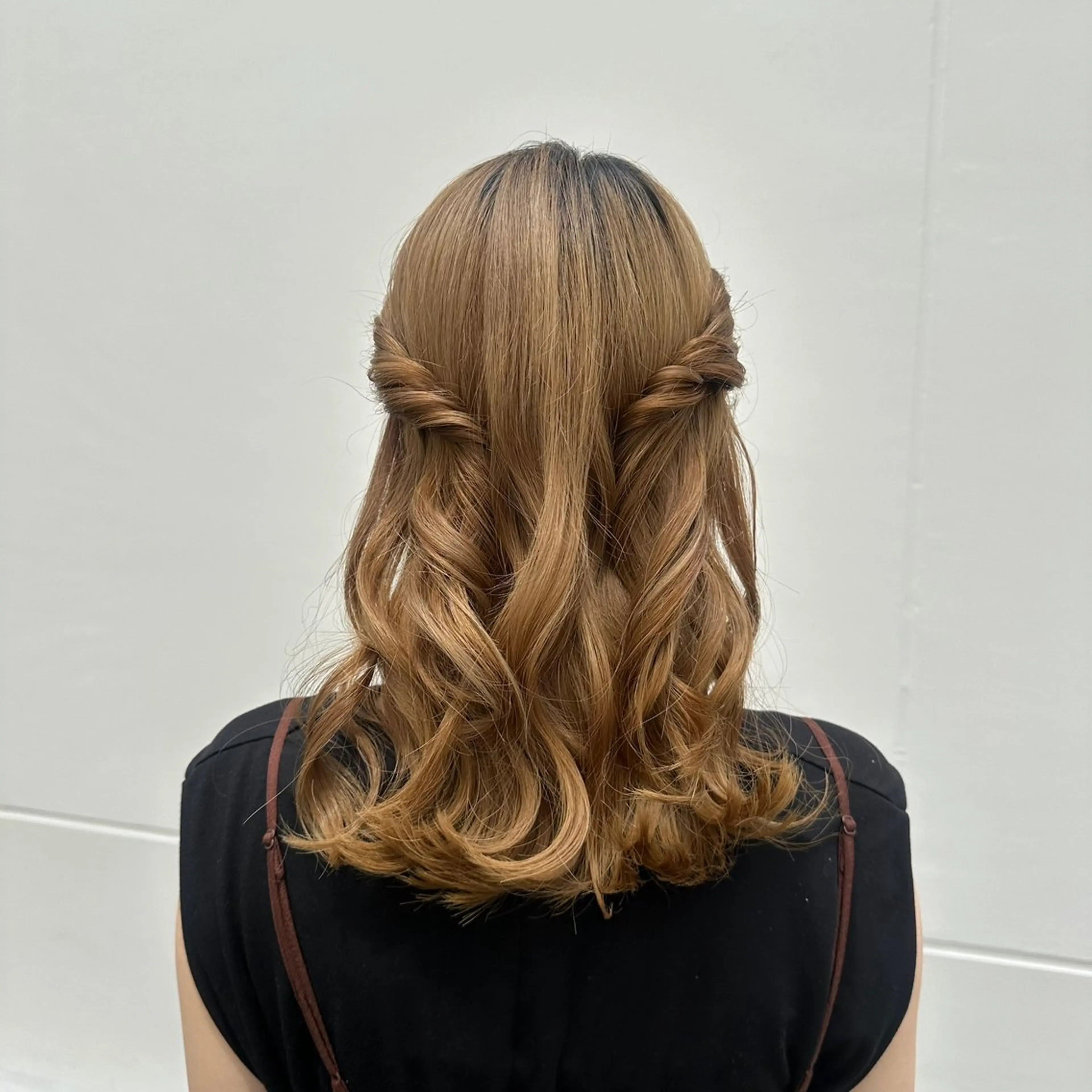 ミディアム ヘアアレンジ ヘアセット 似合わせヘアセット/ 顔まわり/maasaのヘアスタイル