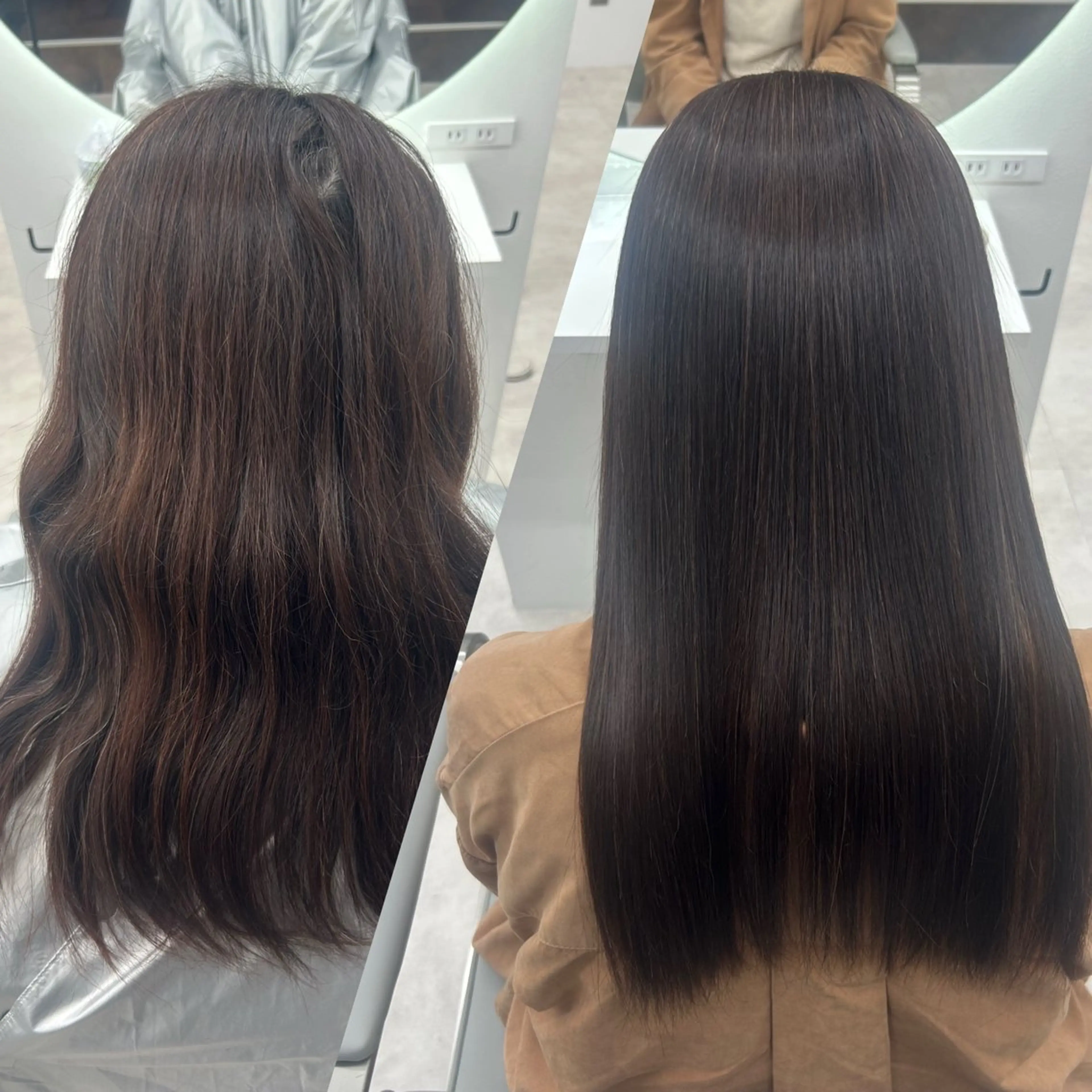 ロング 縮毛矯正 トリートメント 武田 唯来のヘアスタイル