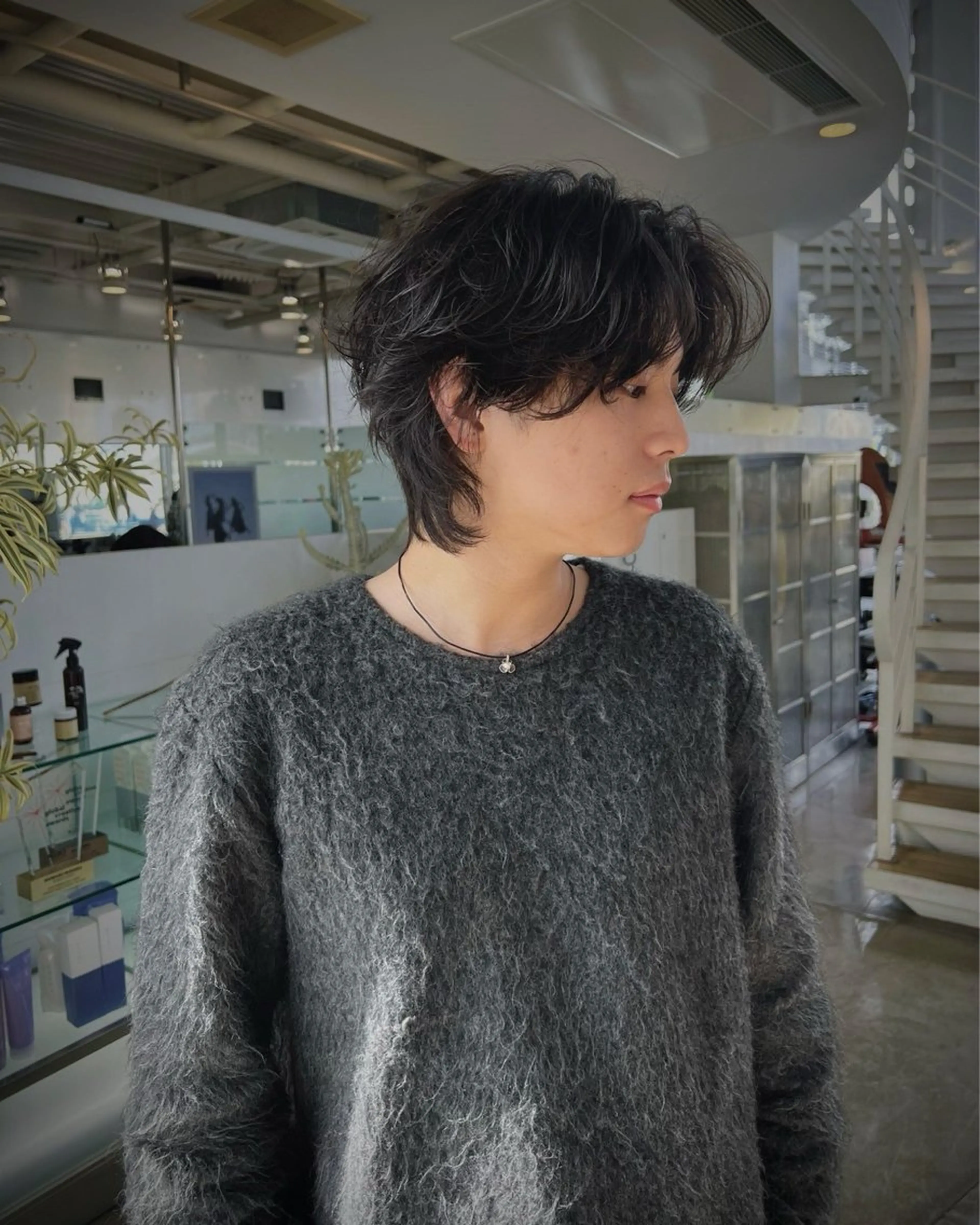 men's perm👽🌀の写真