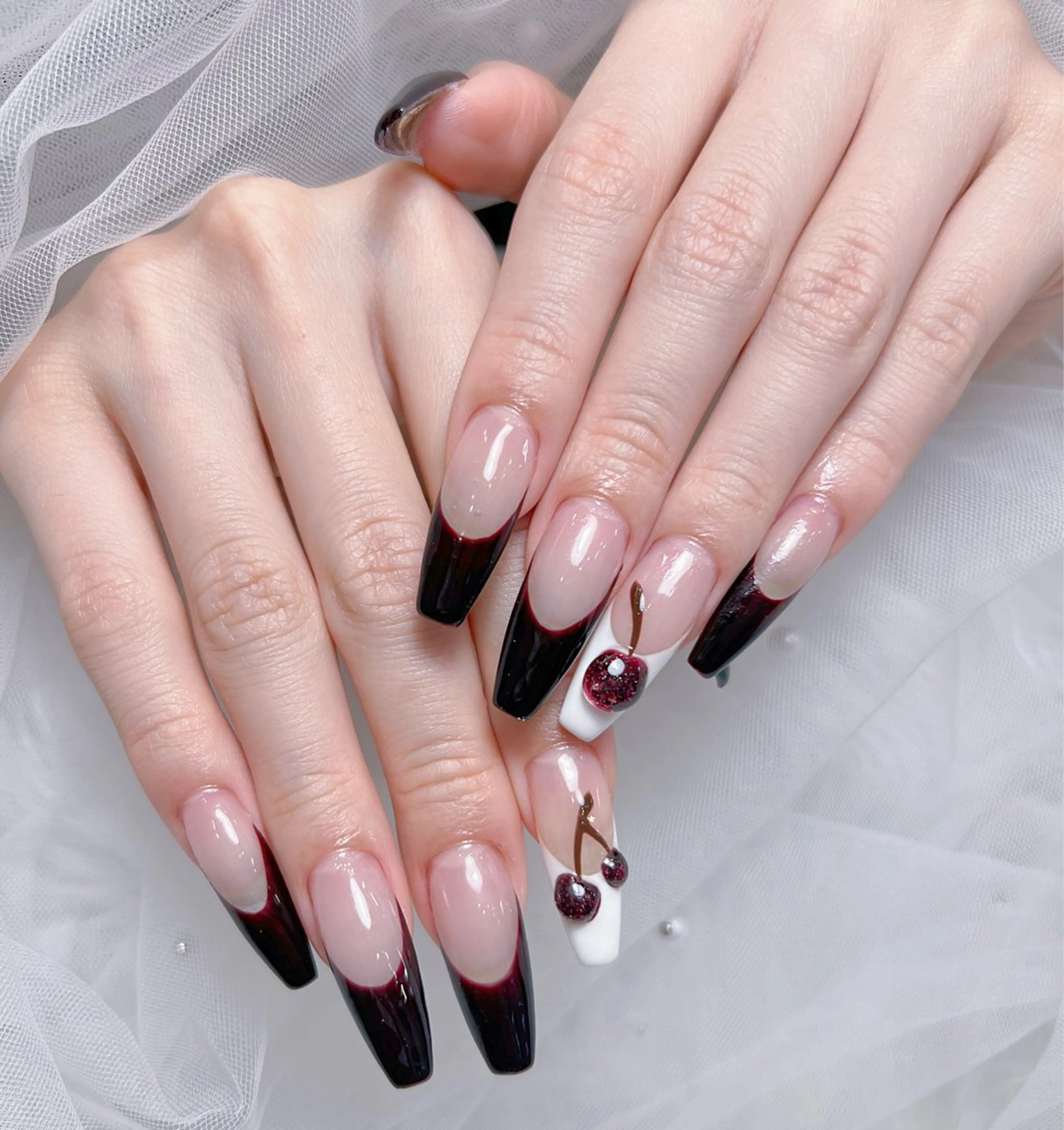 ネイル アートネイル オーロラネイル チークネイル 長さ出し フットネイル Miya_nail所属・Miya _nailのネイルデザイン